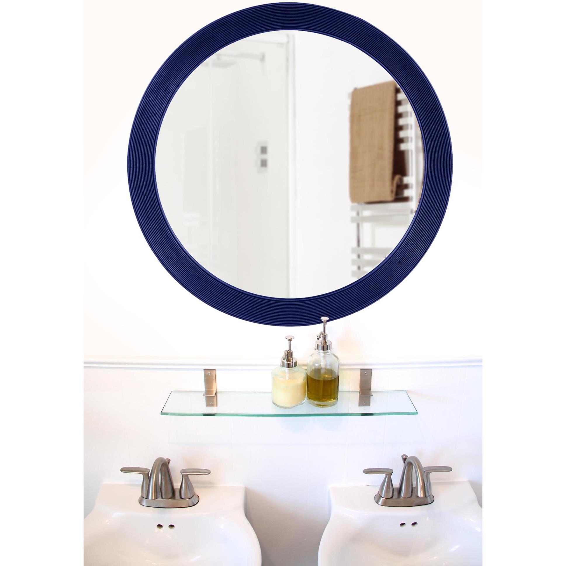 Virginia 36 X 36 inch Navy Mirror