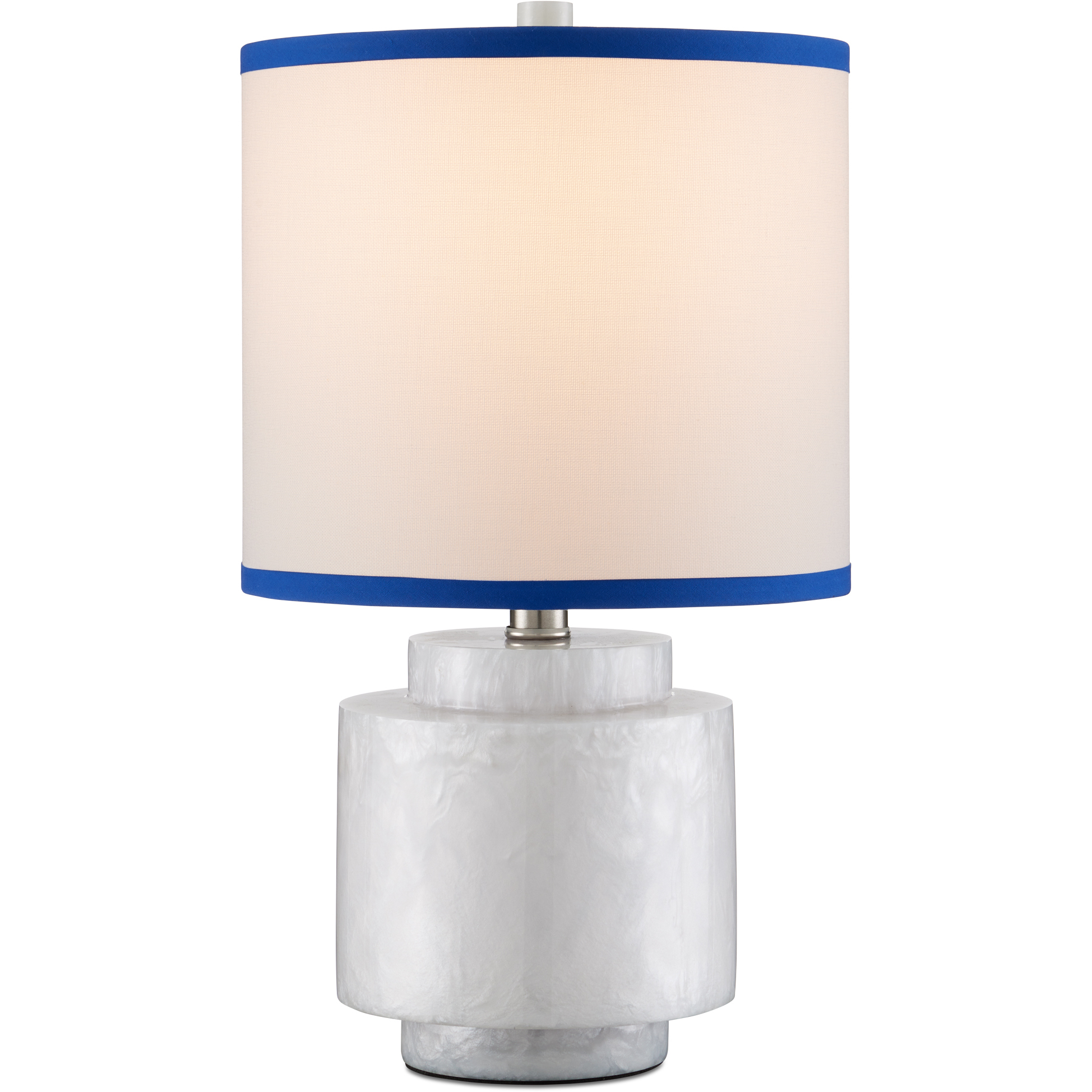 Beryl 17.5 inch 100 watt White Swirl Table Lamp Portable Light