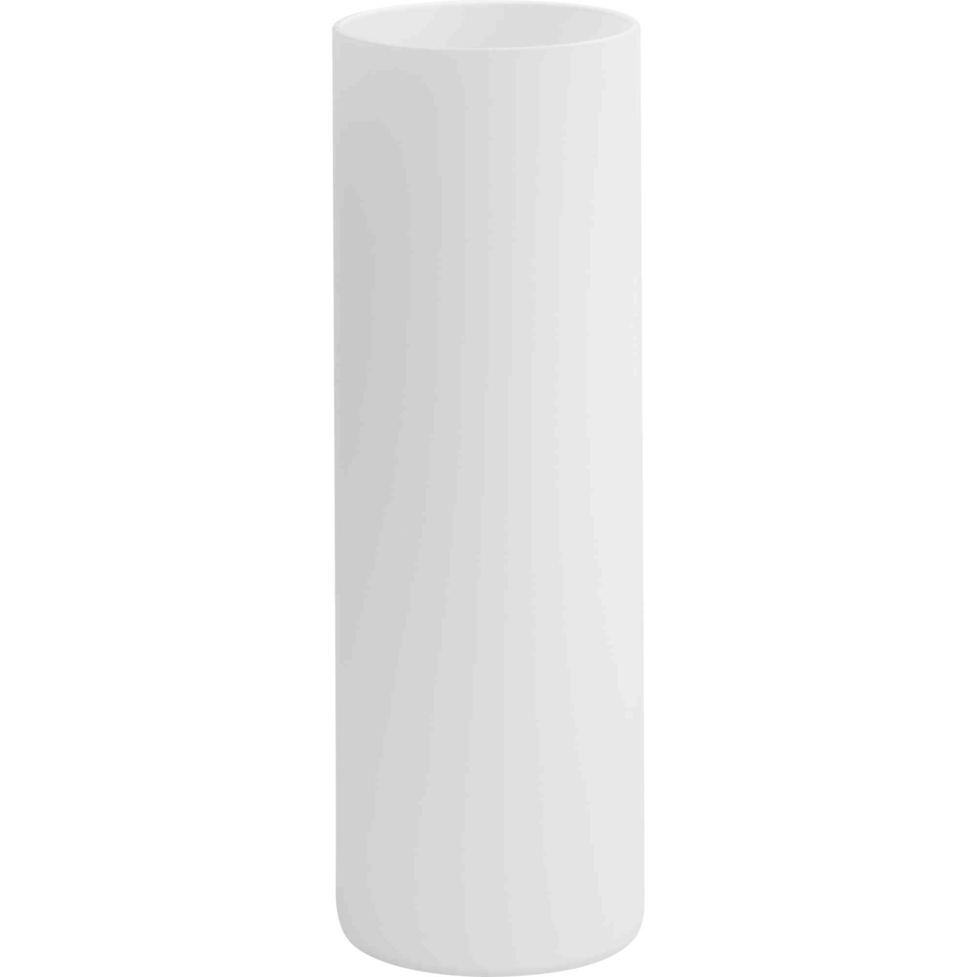 Elara Etched White 3 inch Cylindrical Glass Shade