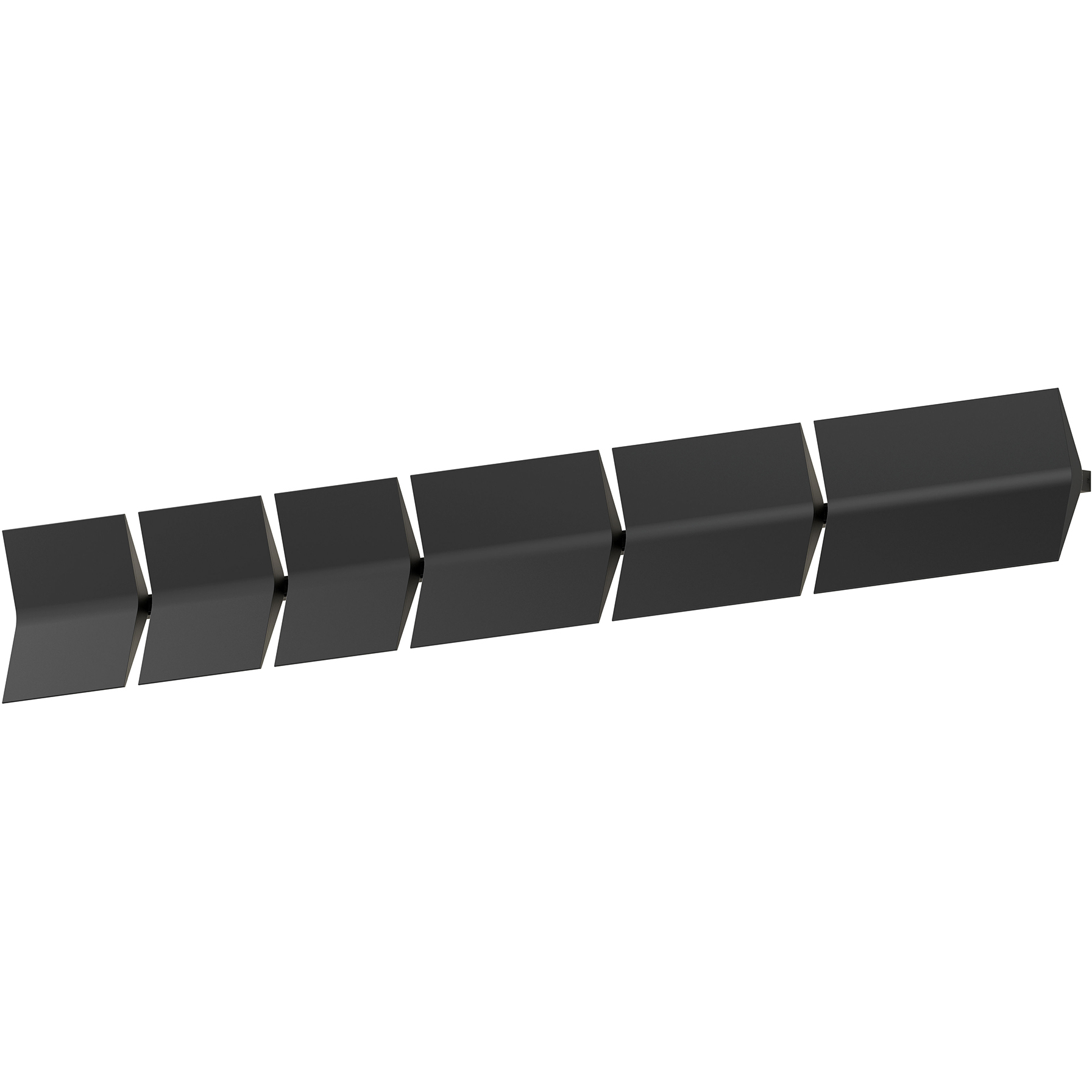 Turo 6 Light 55.25 inch Satin Black ADA Wall Sconce Kit Wall Light