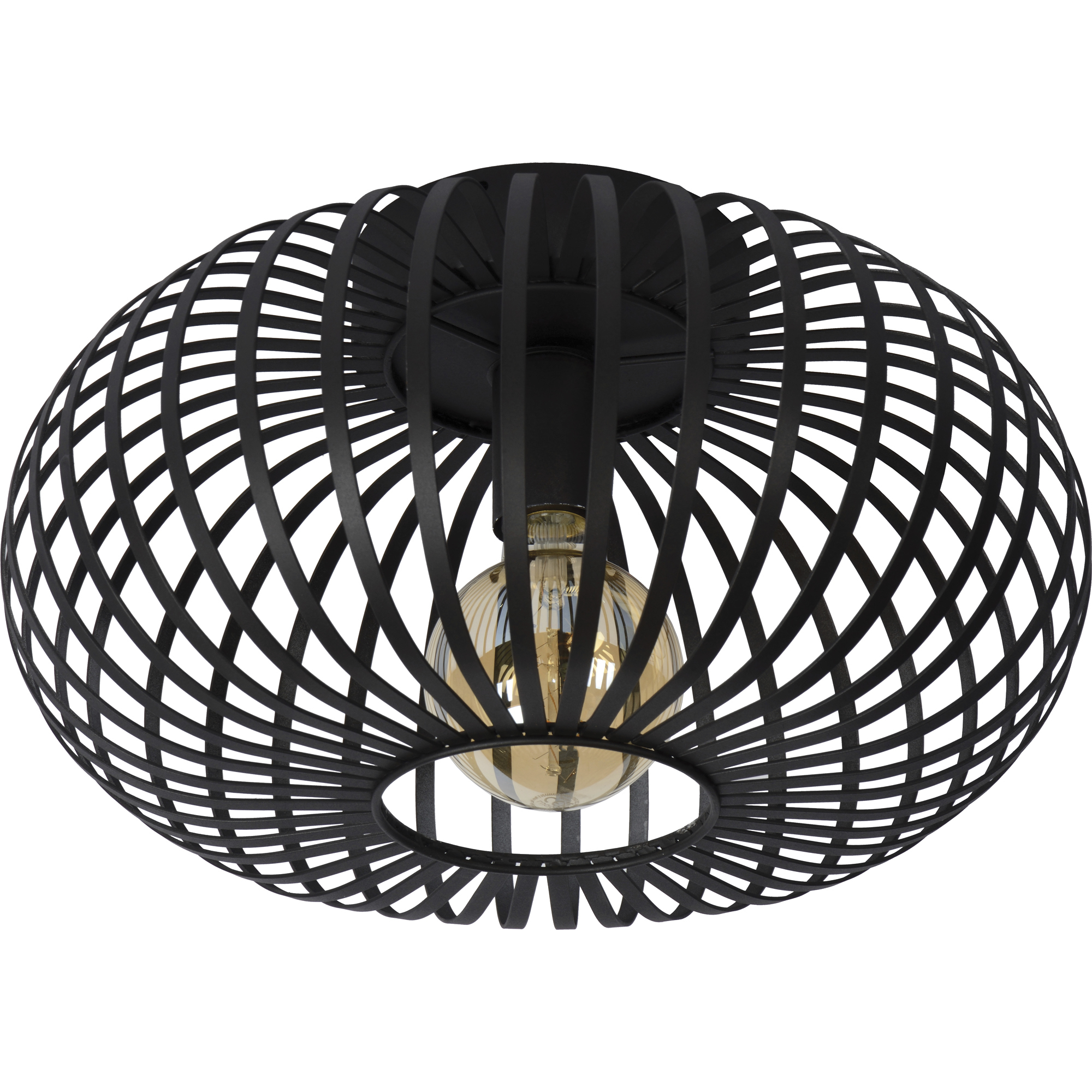 Ivy 1 Light 15.5 inch Black Flush Mount Ceiling Light