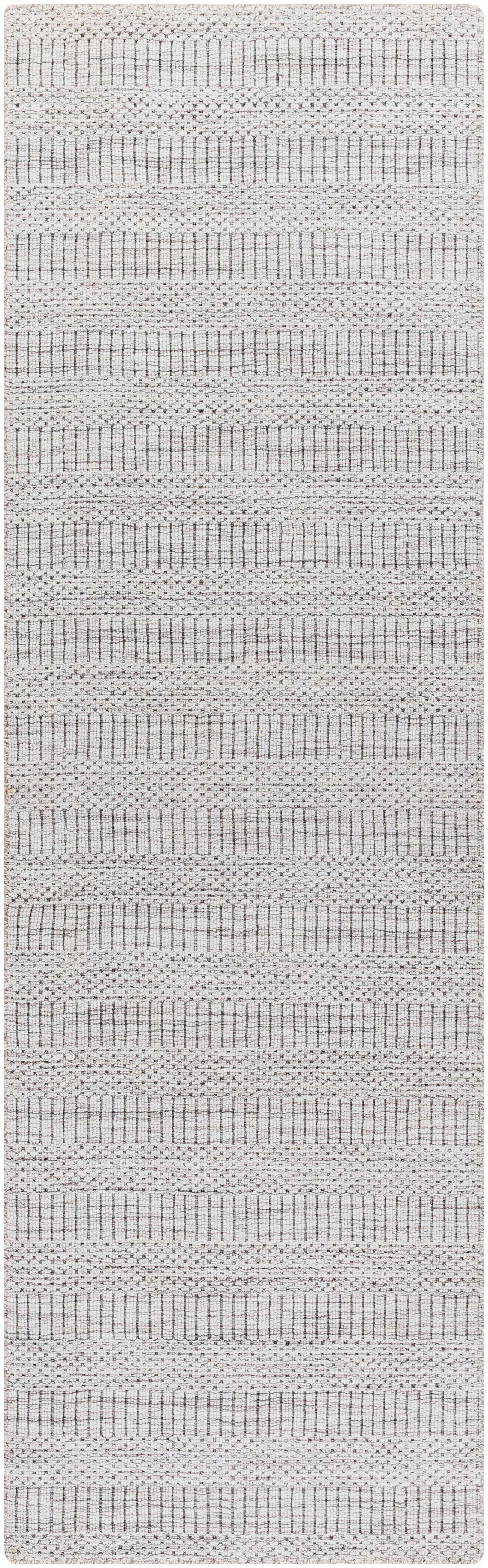Hickory 96 X 30 inch Light Grey Rug, Runner