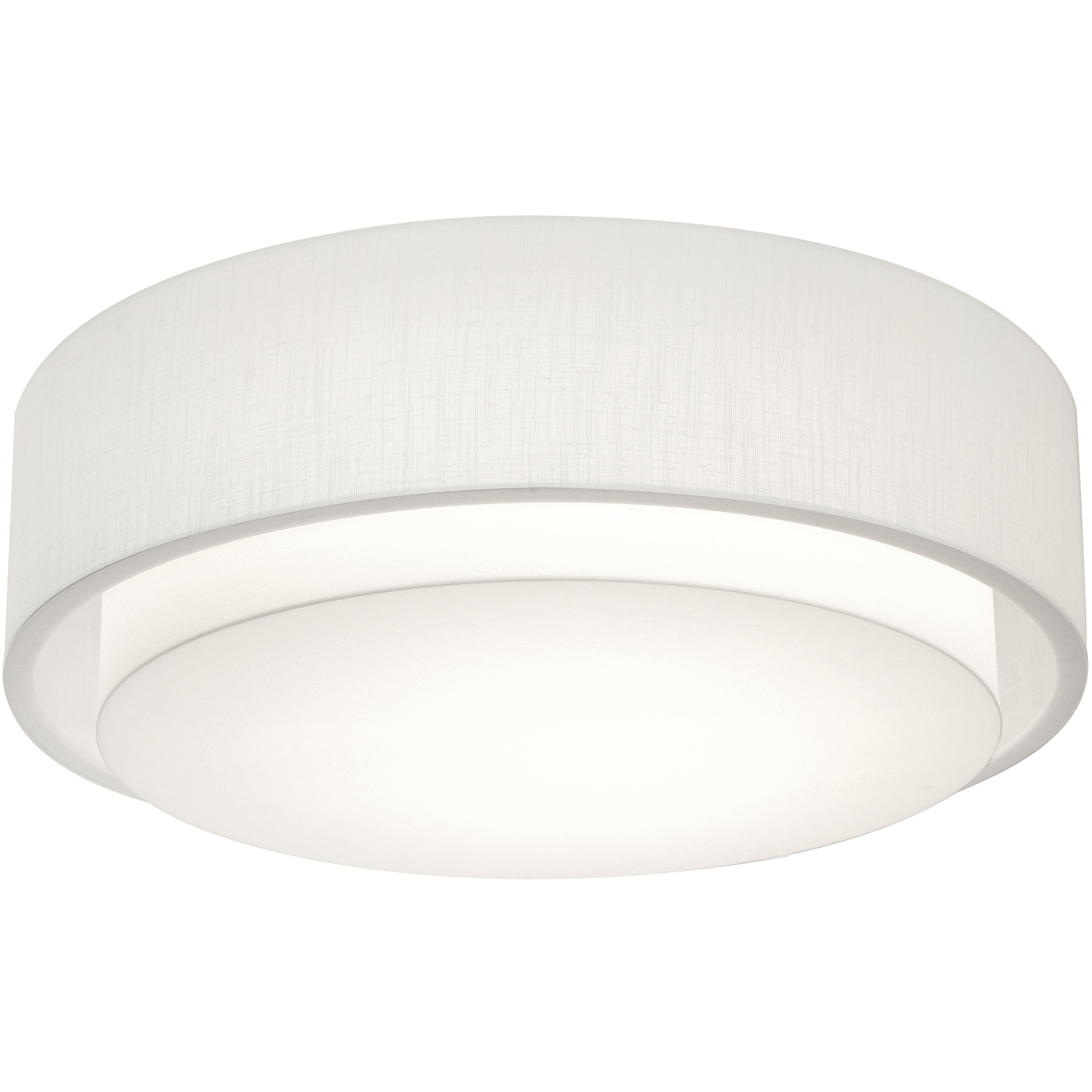 Sanibel 3 Light 18 inch Linen White Flush Mount Ceiling Light
