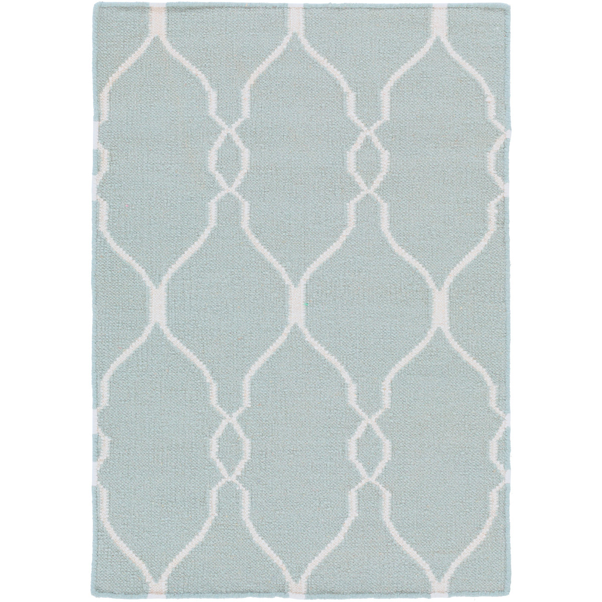 Fallon 36 X 24 inch Blue and Neutral Area Rug, Wool
