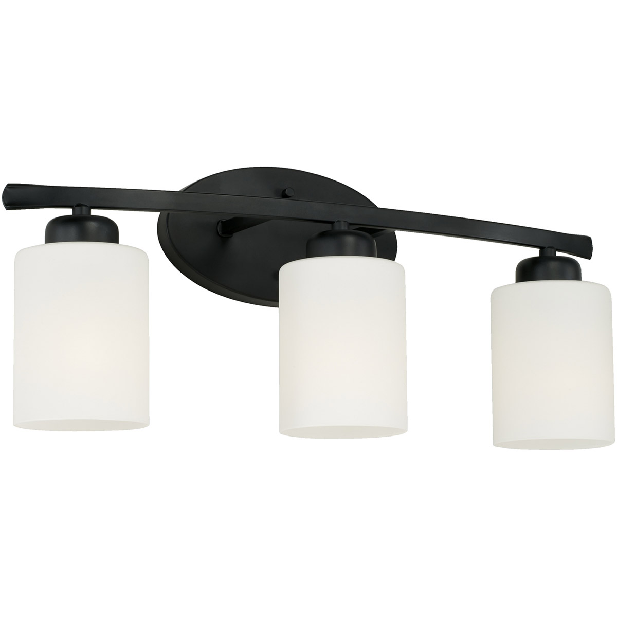 Dixon 3 Light 20.5 inch Matte Black Vanity Light Wall Light