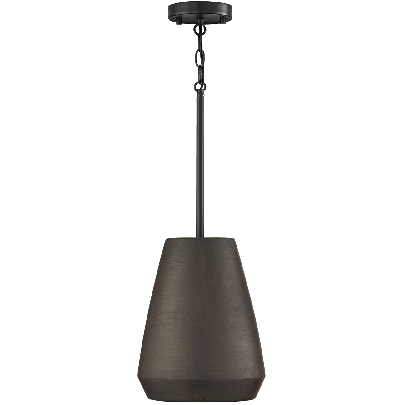 Della 1 Light 10 inch Terracotta Umber Pendant Ceiling Light