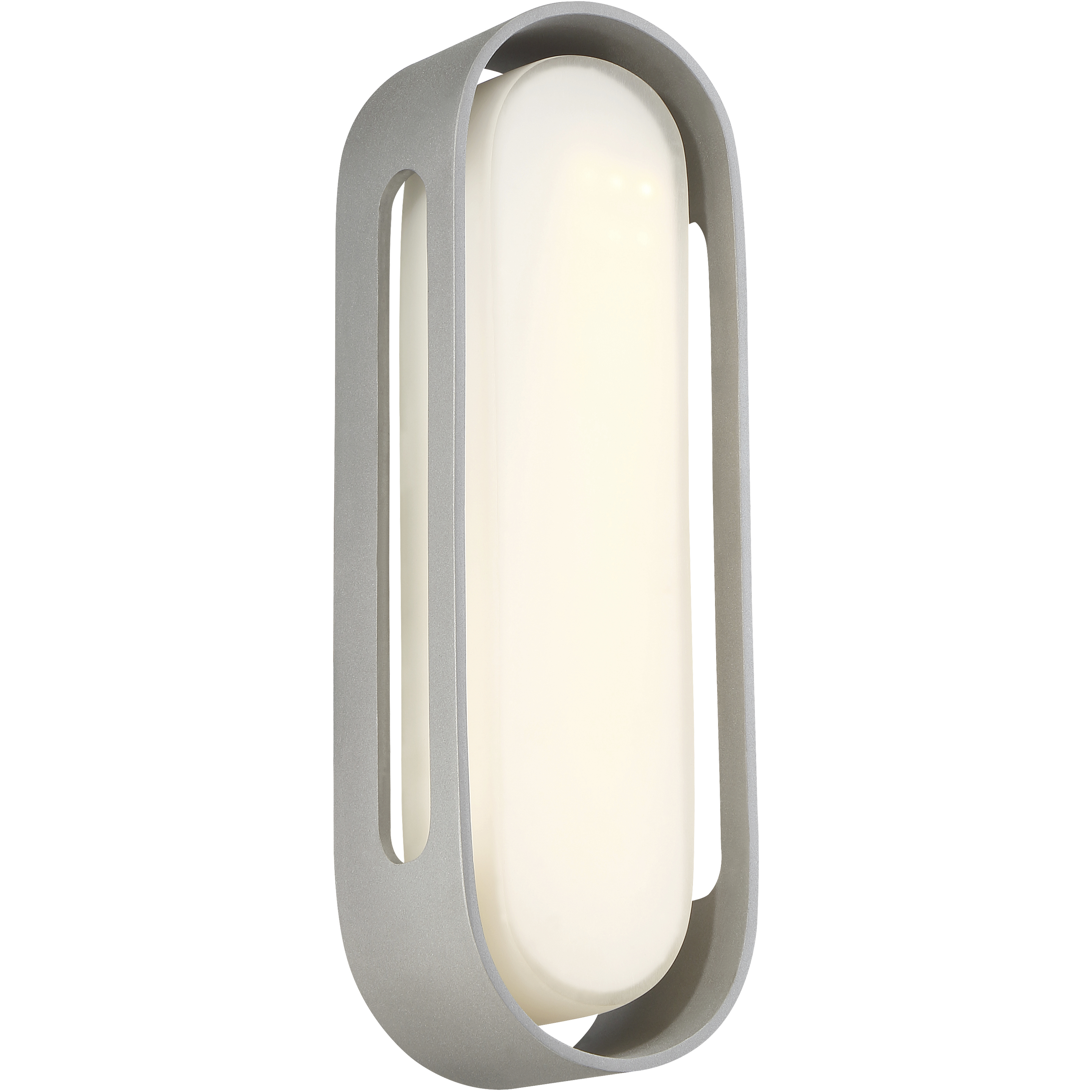 George Kovacs Floating Oval LED 5 inch Sand Silver ADA Wall Sconce Wall Light, Outdoor P1282-295-L - Open Box