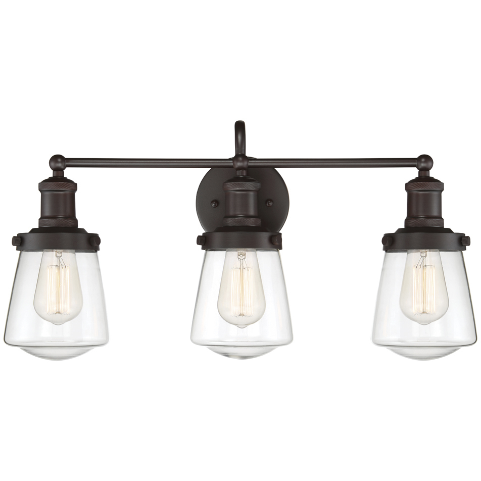 Taylor 3 Light 22.75 inch Satin Bronze Bath Light Wall Light
