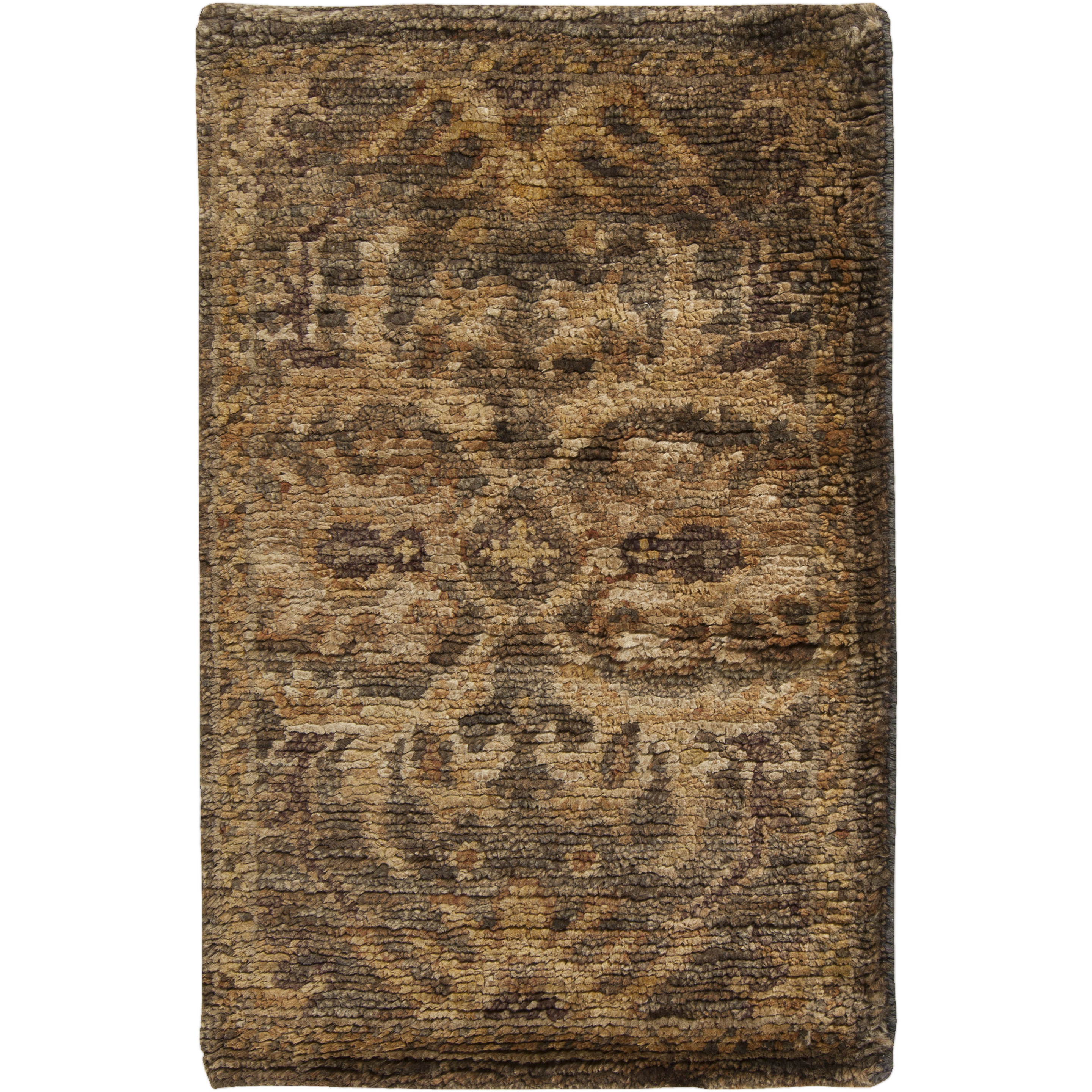 Scarborough 36 X 24 inch Charcoal, Khaki, Dark Brown, Camel, Olive Rug