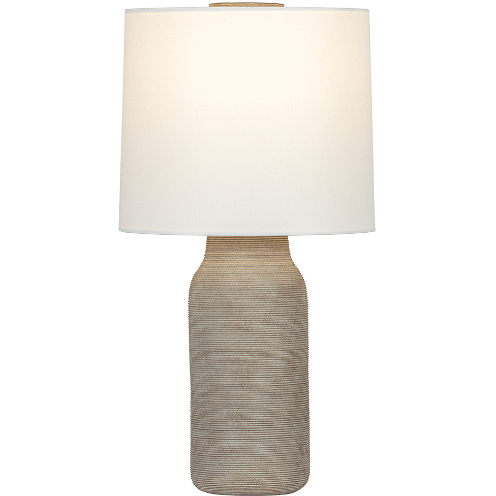 Stassi 26.5 inch 15.00 watt Aged Brass/Ceramic Stria Terra Table Lamp Portable Light