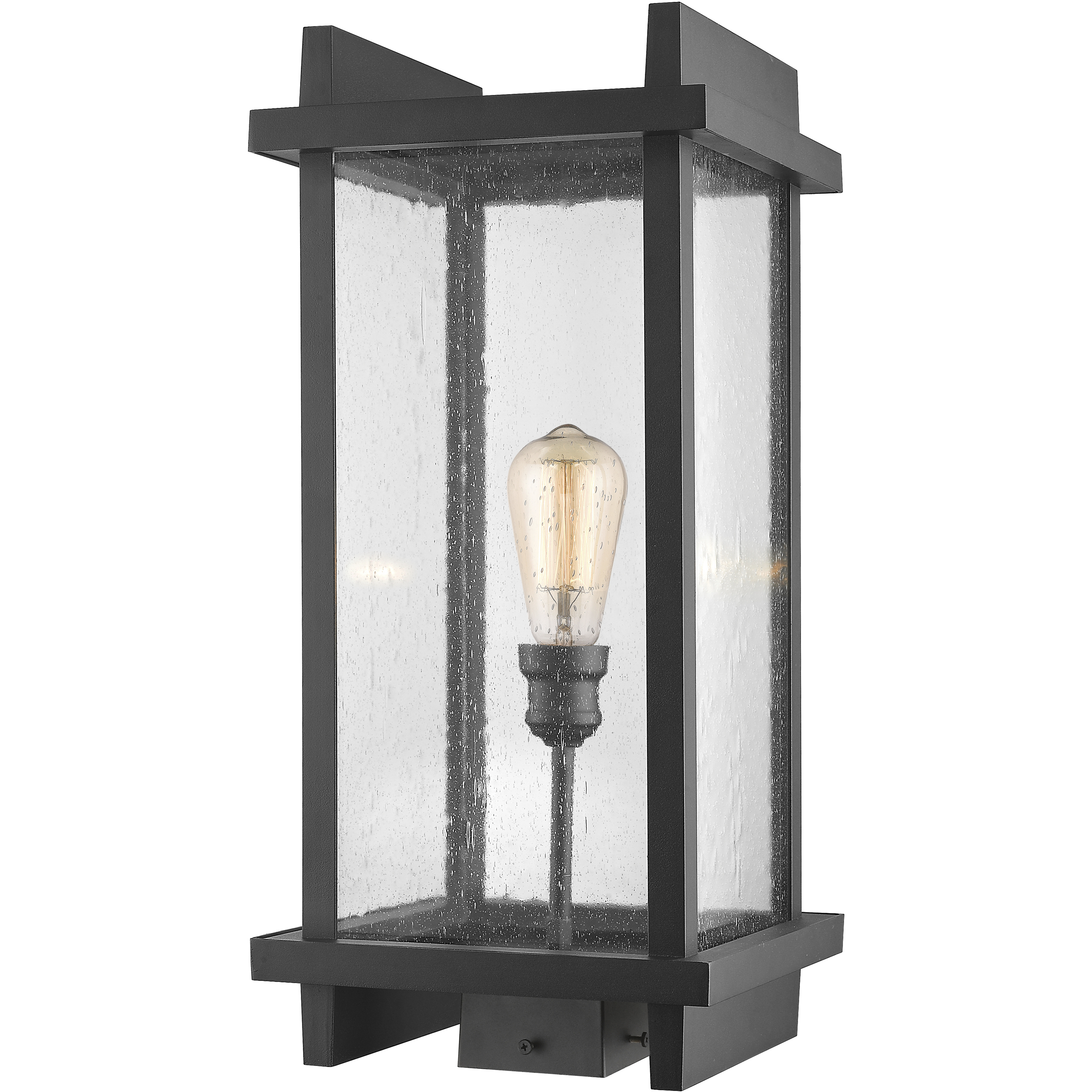 Fallow 1 Light 21.88 inch Black Outdoor Post Mount Fixture