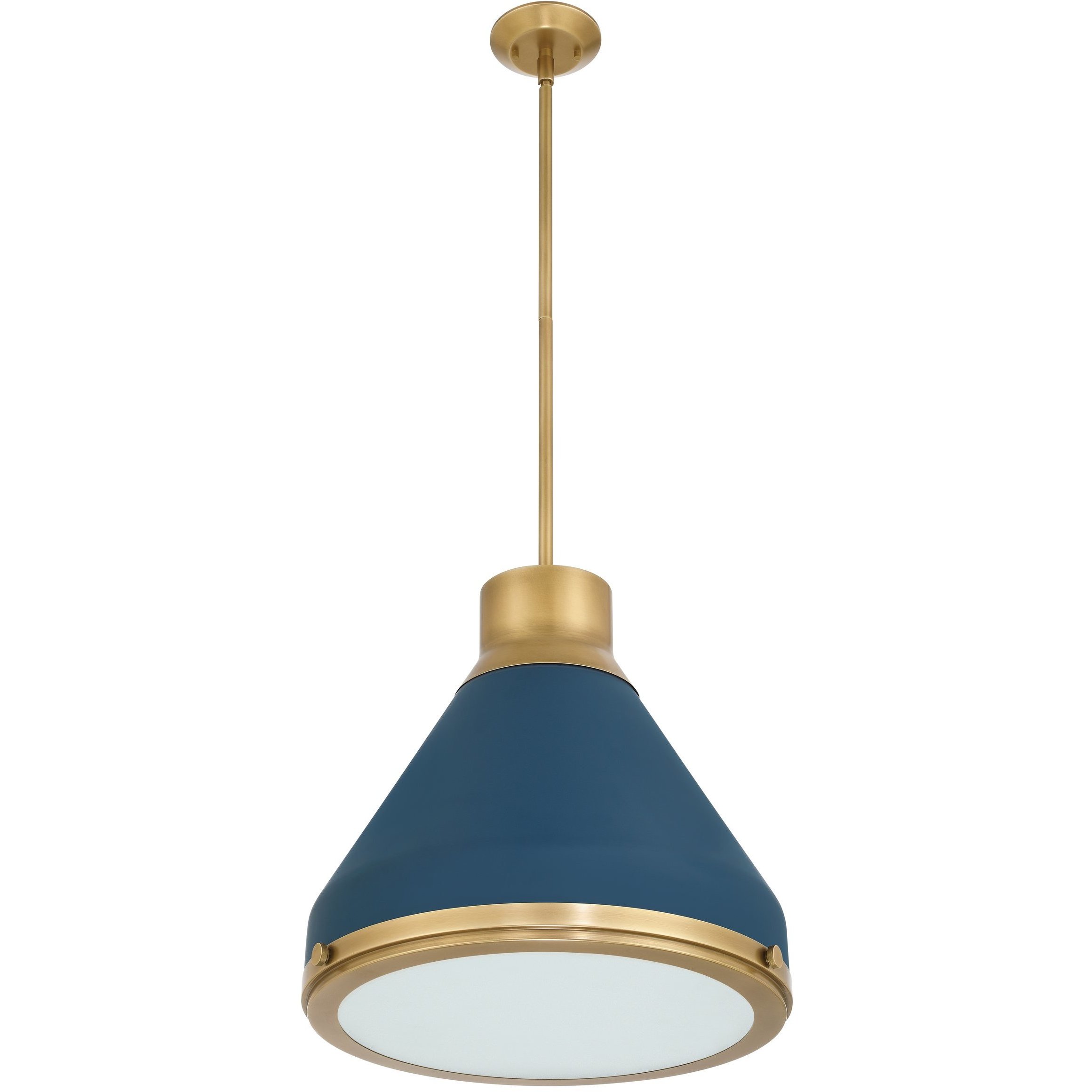 Doyle 1 Light 18.75 inch Natural Brass Pendant Ceiling Light