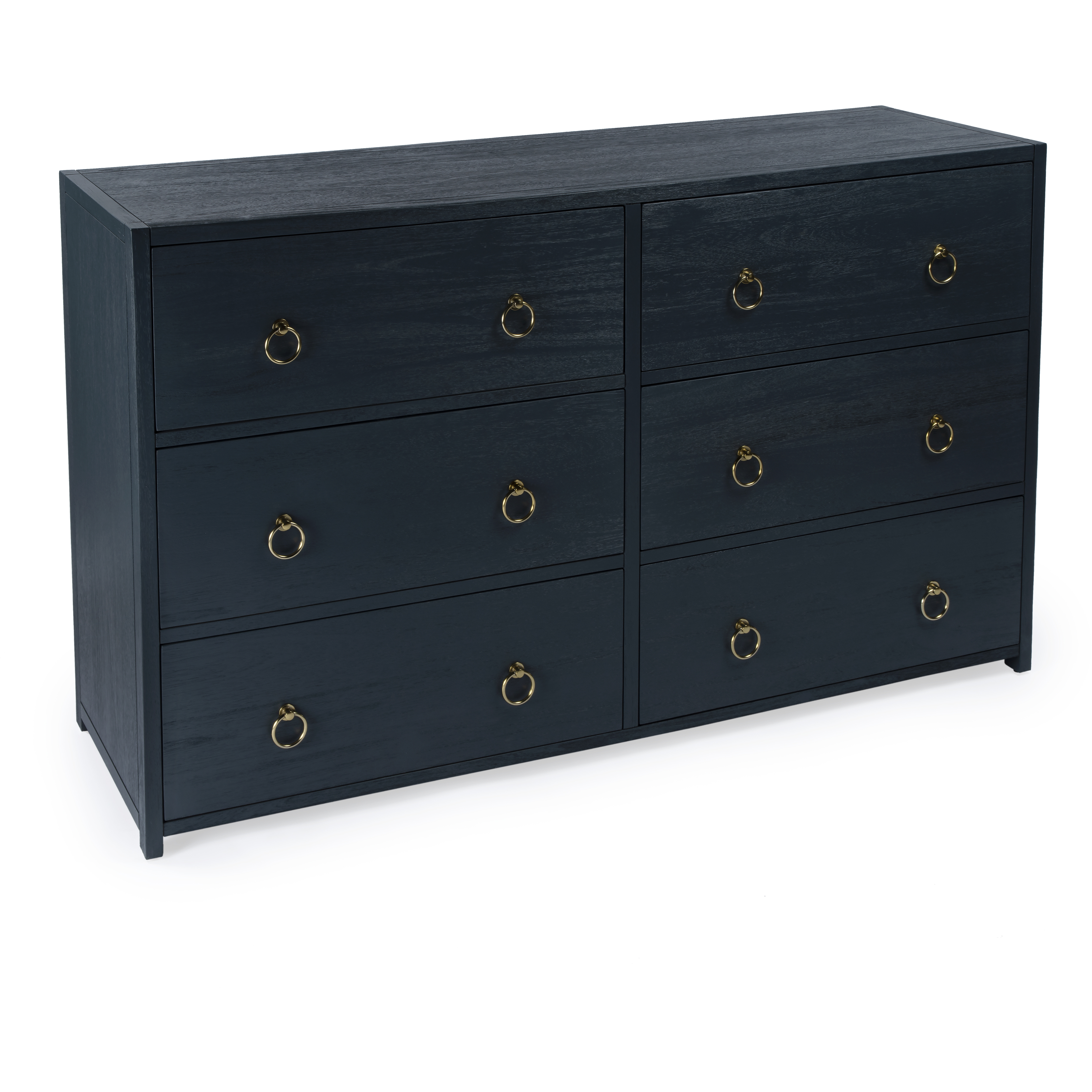 Lark 6 Drawer Dresser in Navy Blue