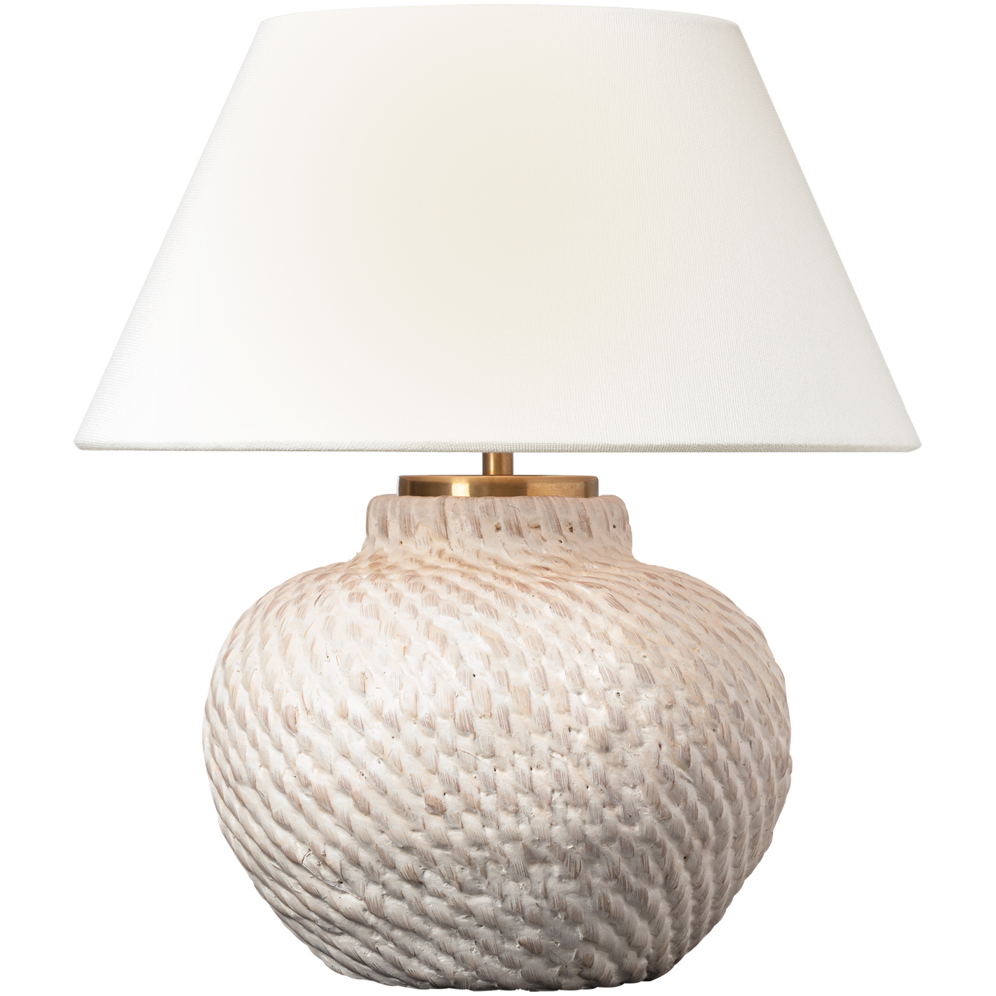 Marie Flanigan Avedon 11.75 inch 2 watt Plaster White Rattan Cordless Accent Lamp Portable Light