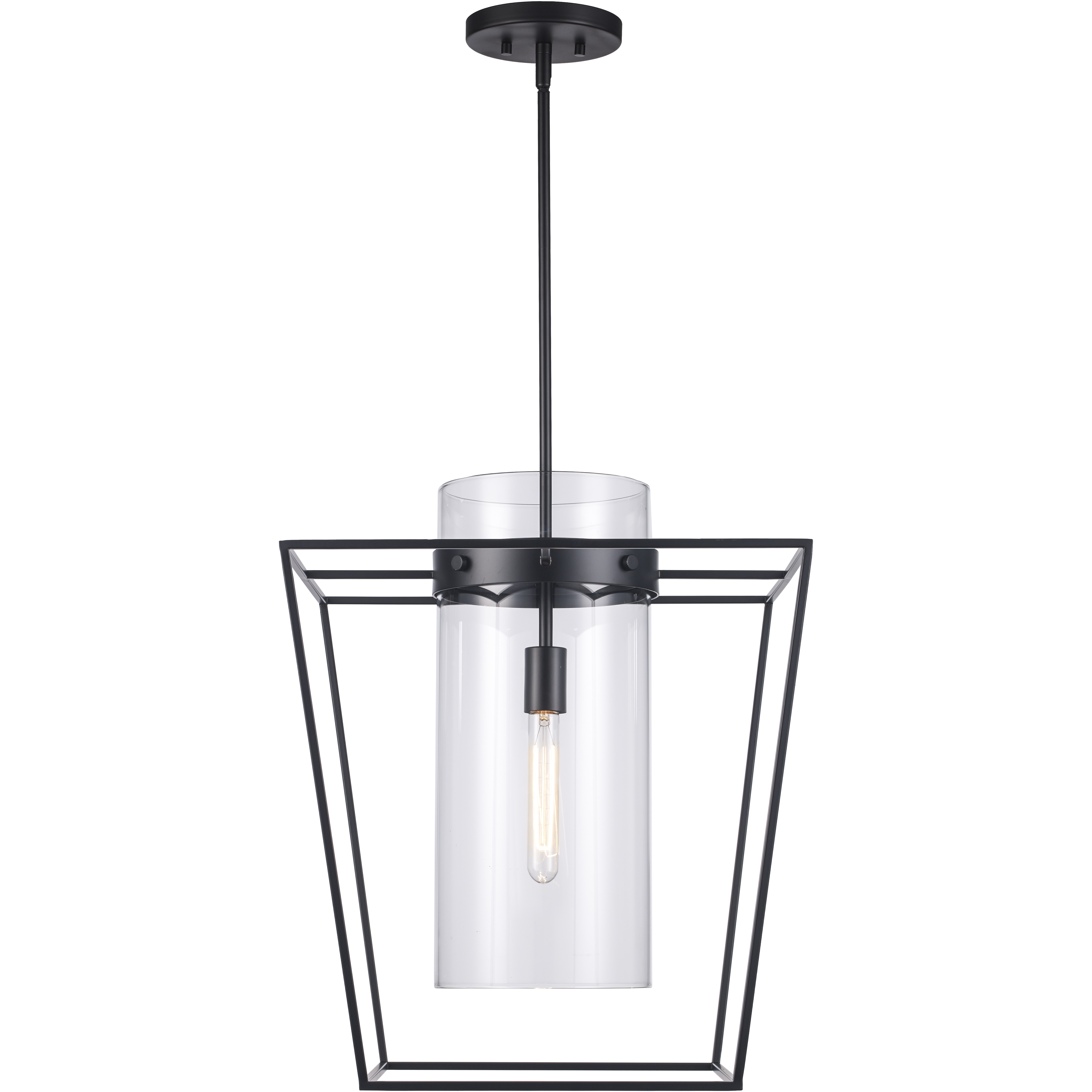 Nova 1 Light 18 inch Black Pendant Ceiling Light