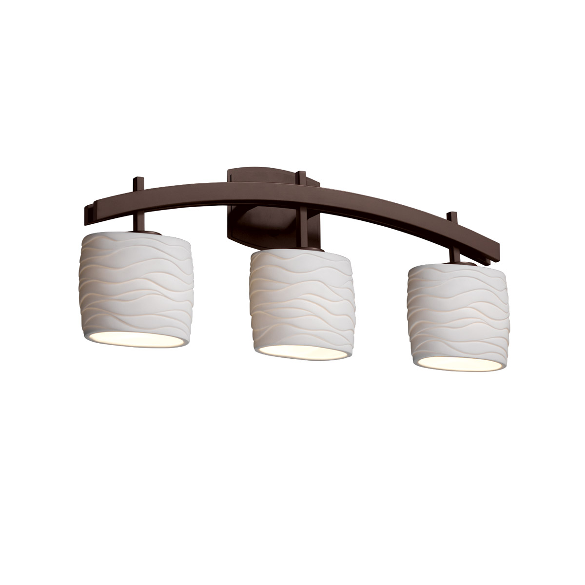 Limoges LED 25.5 inch Dark Bronze Bath Bar Wall Light in 2100 Lm LED, Sawtooth, Cylinder with Flat Rim, Archway