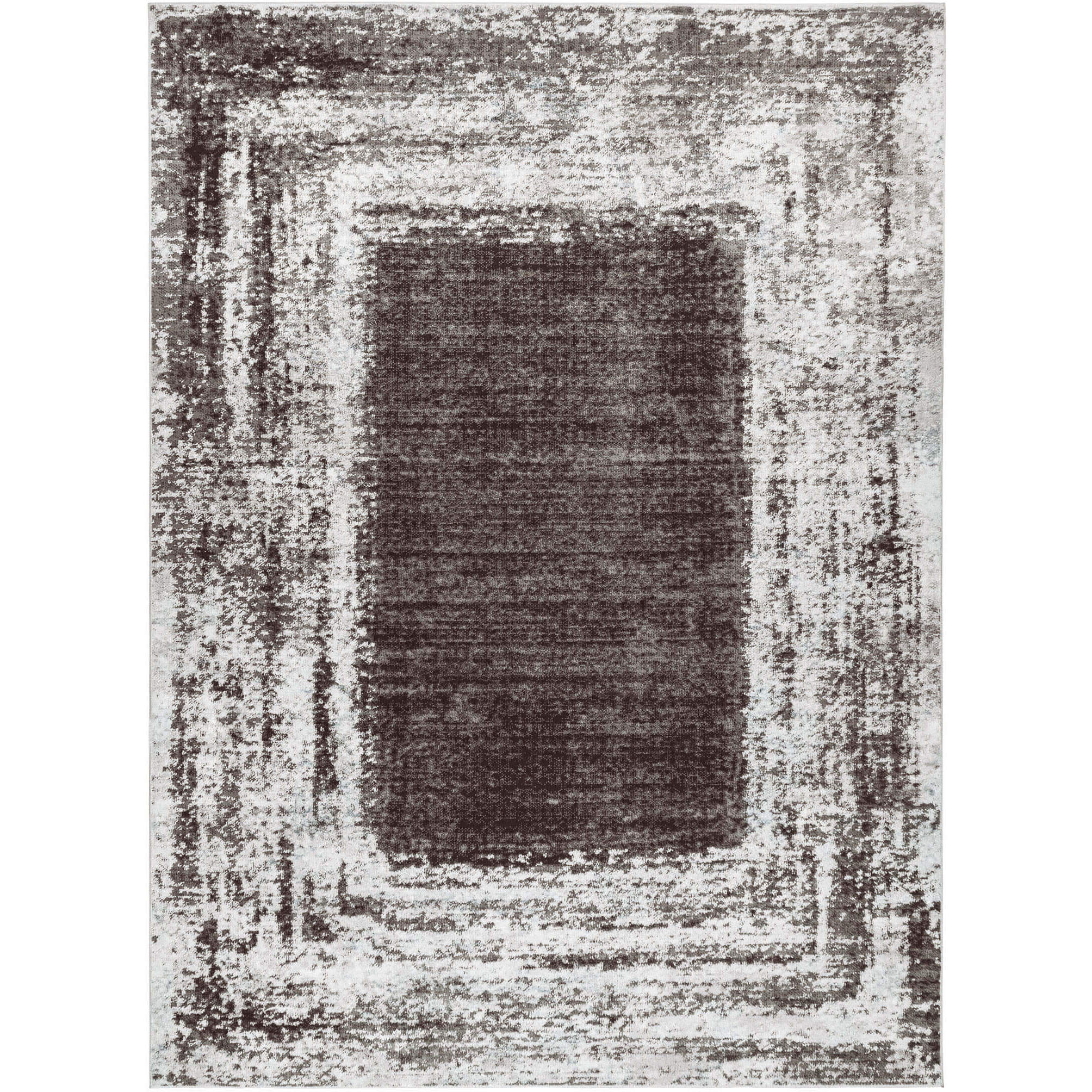 Ayda 114 X 79 inch Black/White Rug in 6 x 9