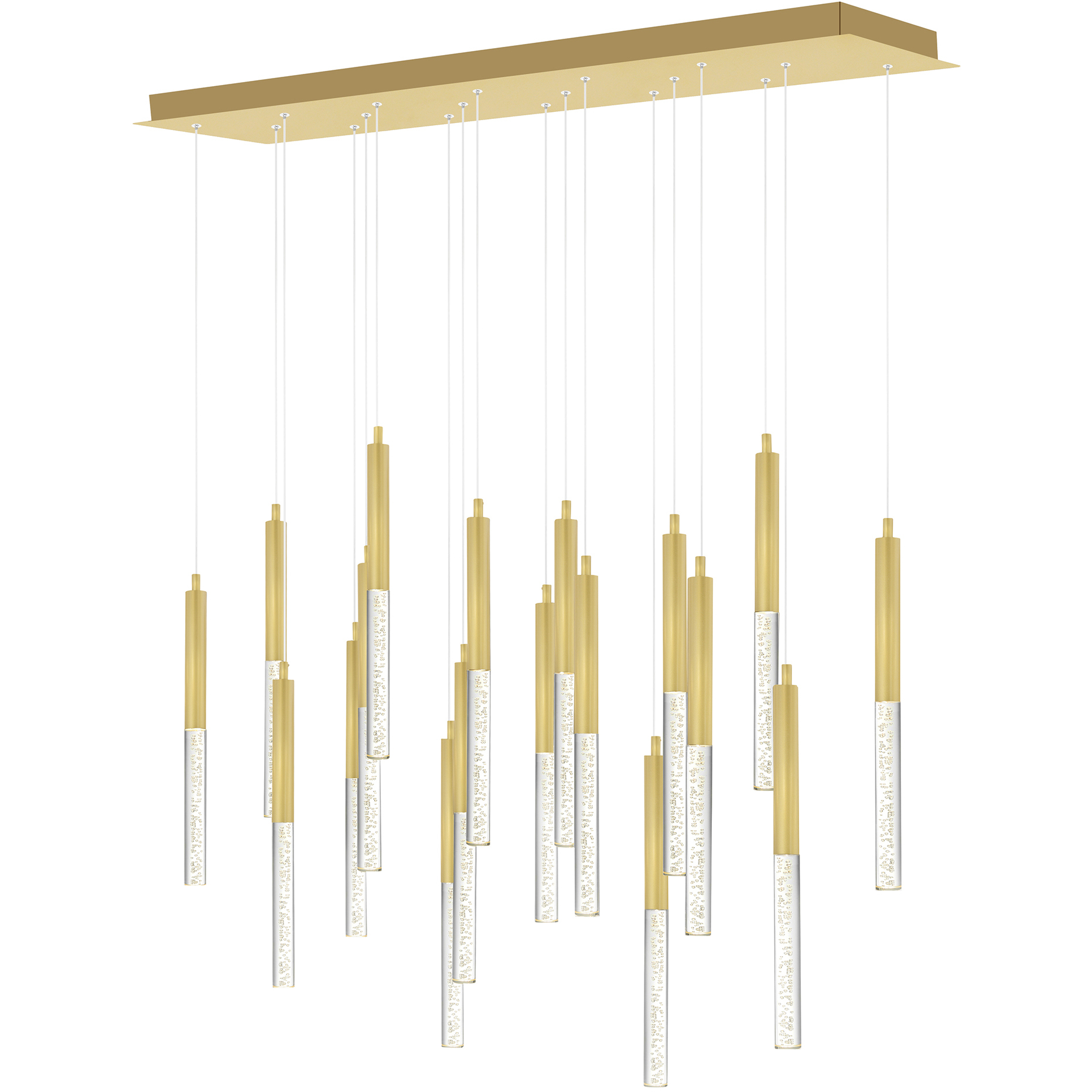 Dragonswatch LED 48 inch Satin Gold Chandelier Ceiling Light