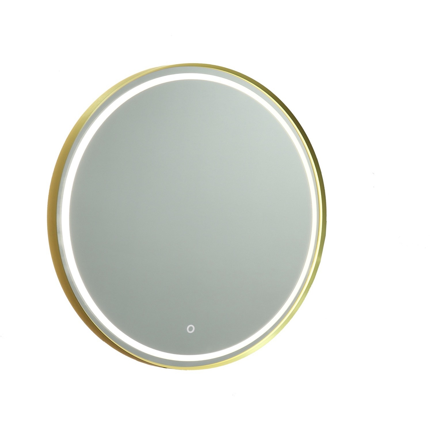 Reflections 31.5 X 31.5 inch Brushed Brass LED Mirror