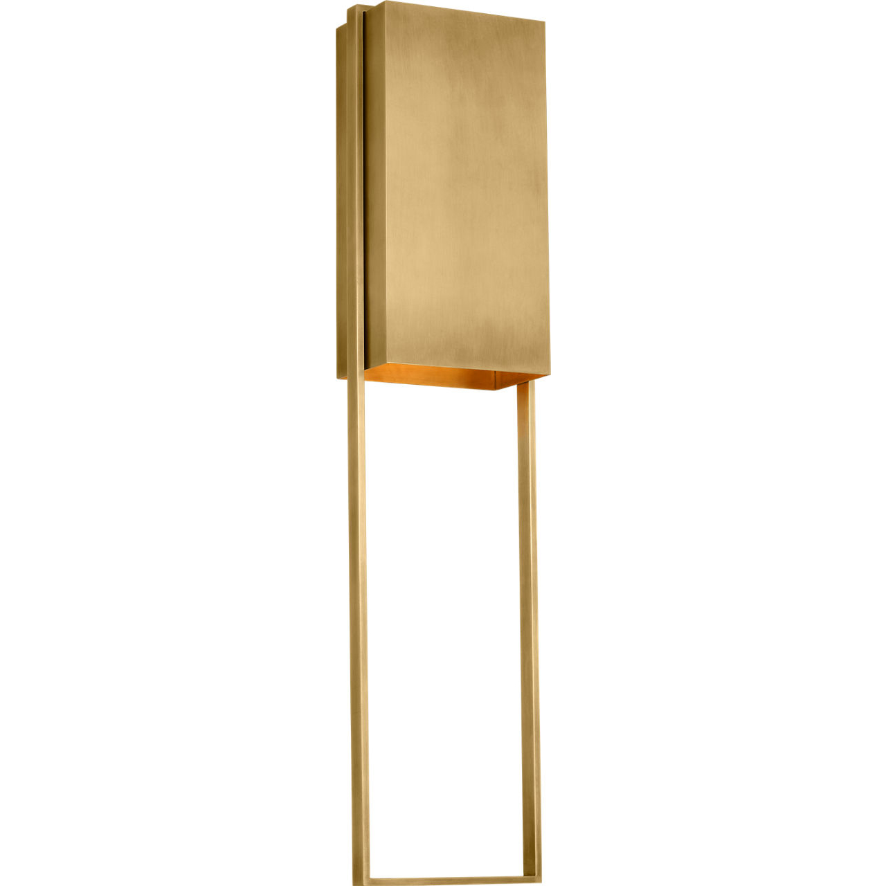 Mick De Giulio Alude LED 36 inch Hand-Rubbed Antique Brass Outoor Wall Light