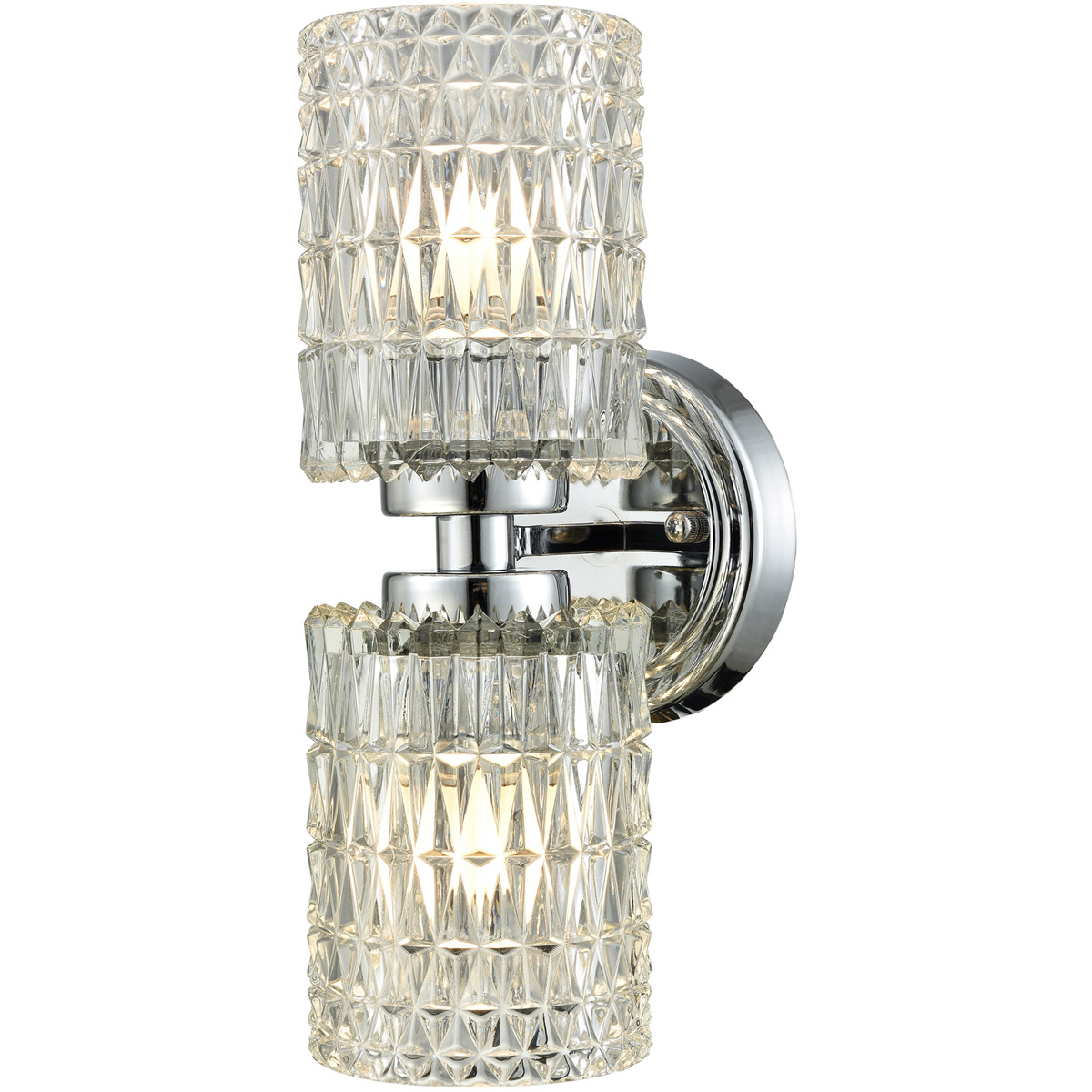 Springdale 2 Light 5 inch Polished Chrome Wall Sconce Wall Light