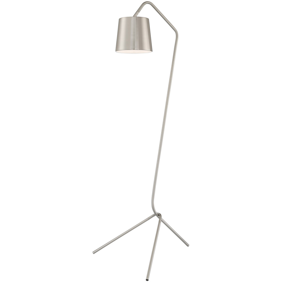 Quana 59 inch 100.00 watt Brushed Nickel Floor Lamp Portable Light