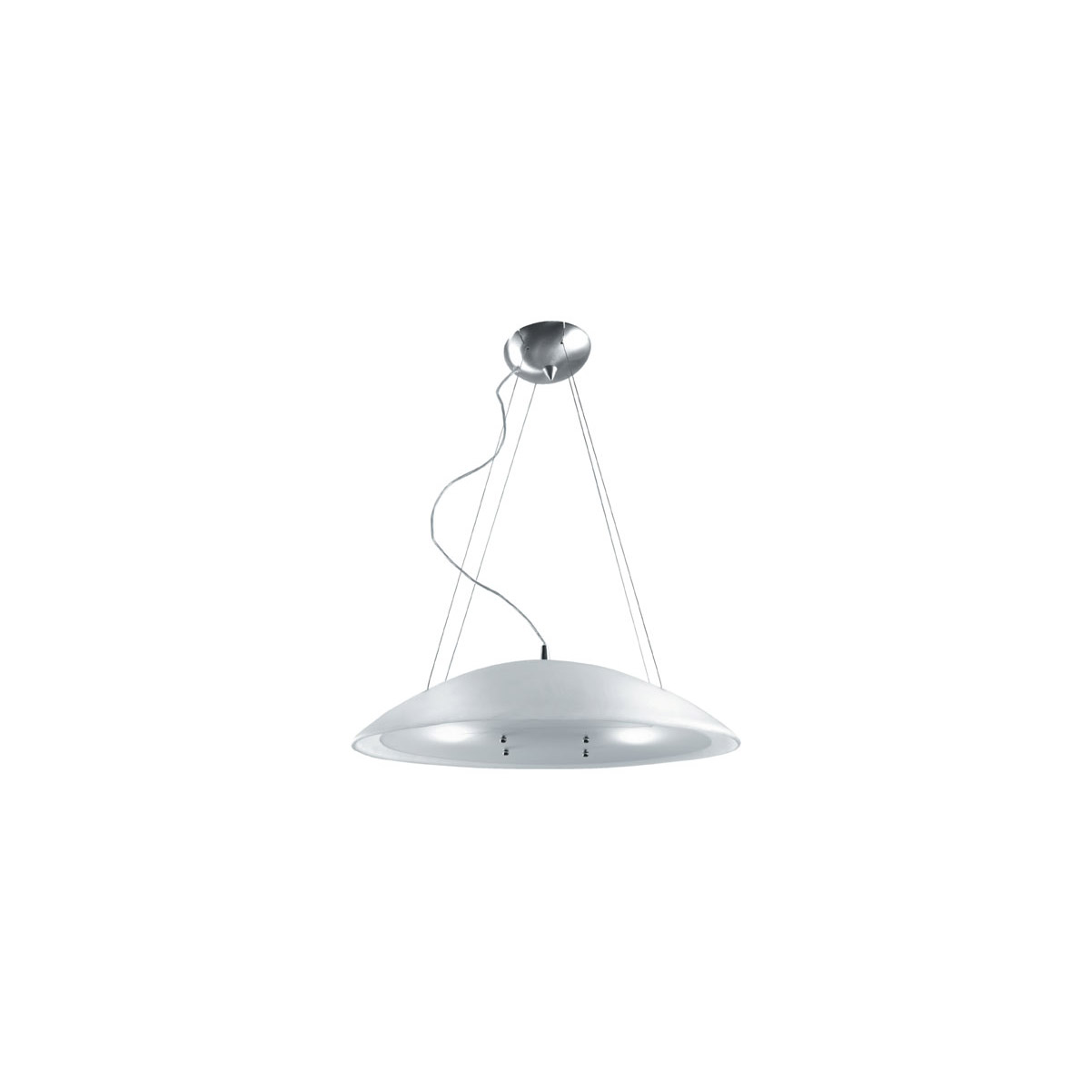 Franco-Goccia 2 Light 22 inch Polished Steel Pendant Ceiling Light