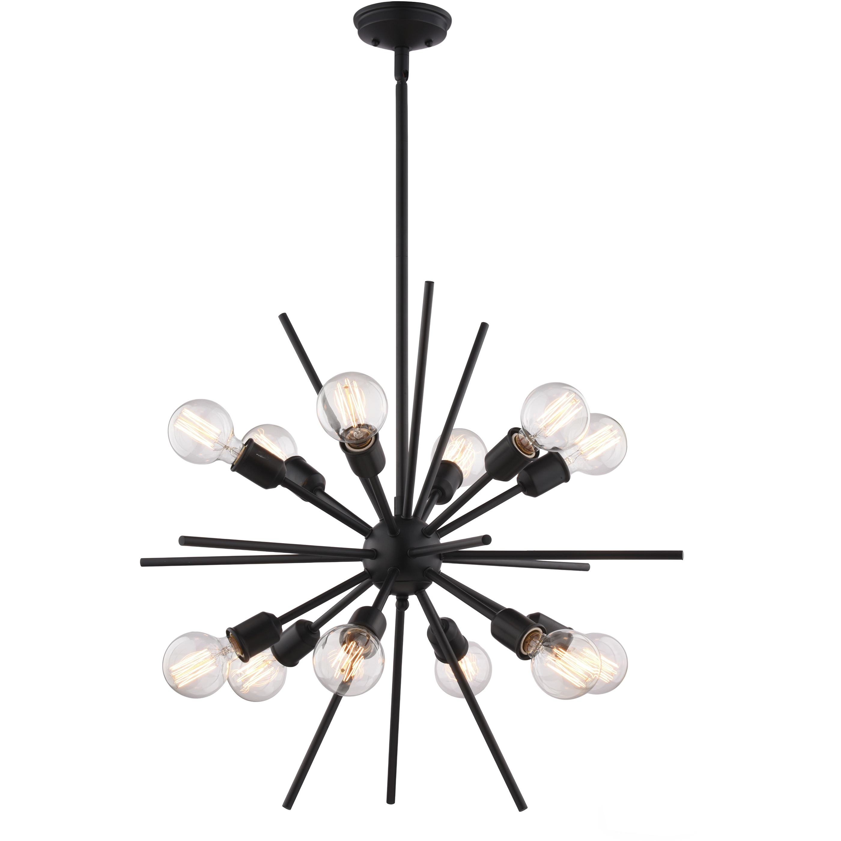 Estelle 12 Light 27.5 inch Matte Black Pendant Ceiling Light