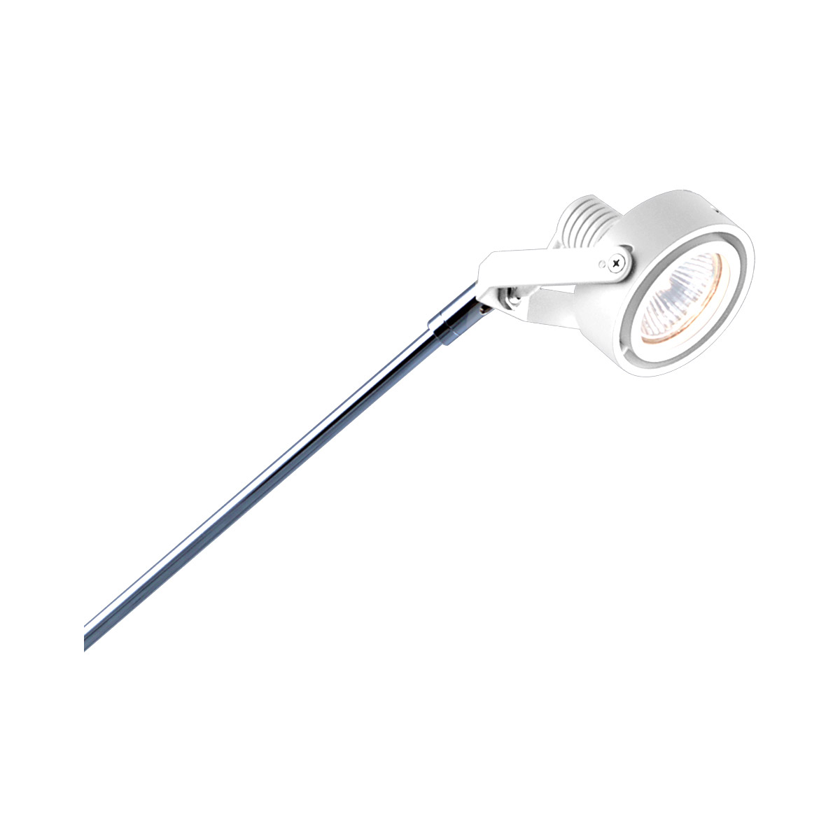 Series 154 50 watt 3.25 inch White with Chrome Arclight Wall Light, Fixed Mount