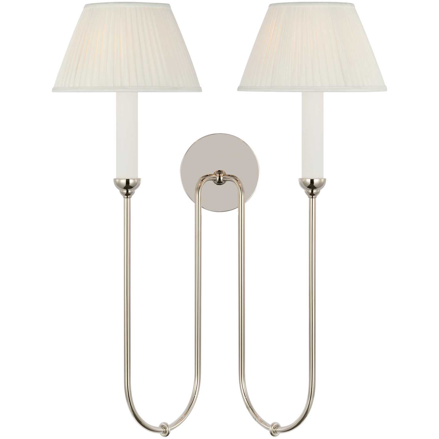 Amber Lewis Ingela LED 19.5 inch Polished Nickel Double Sconce Wall Light