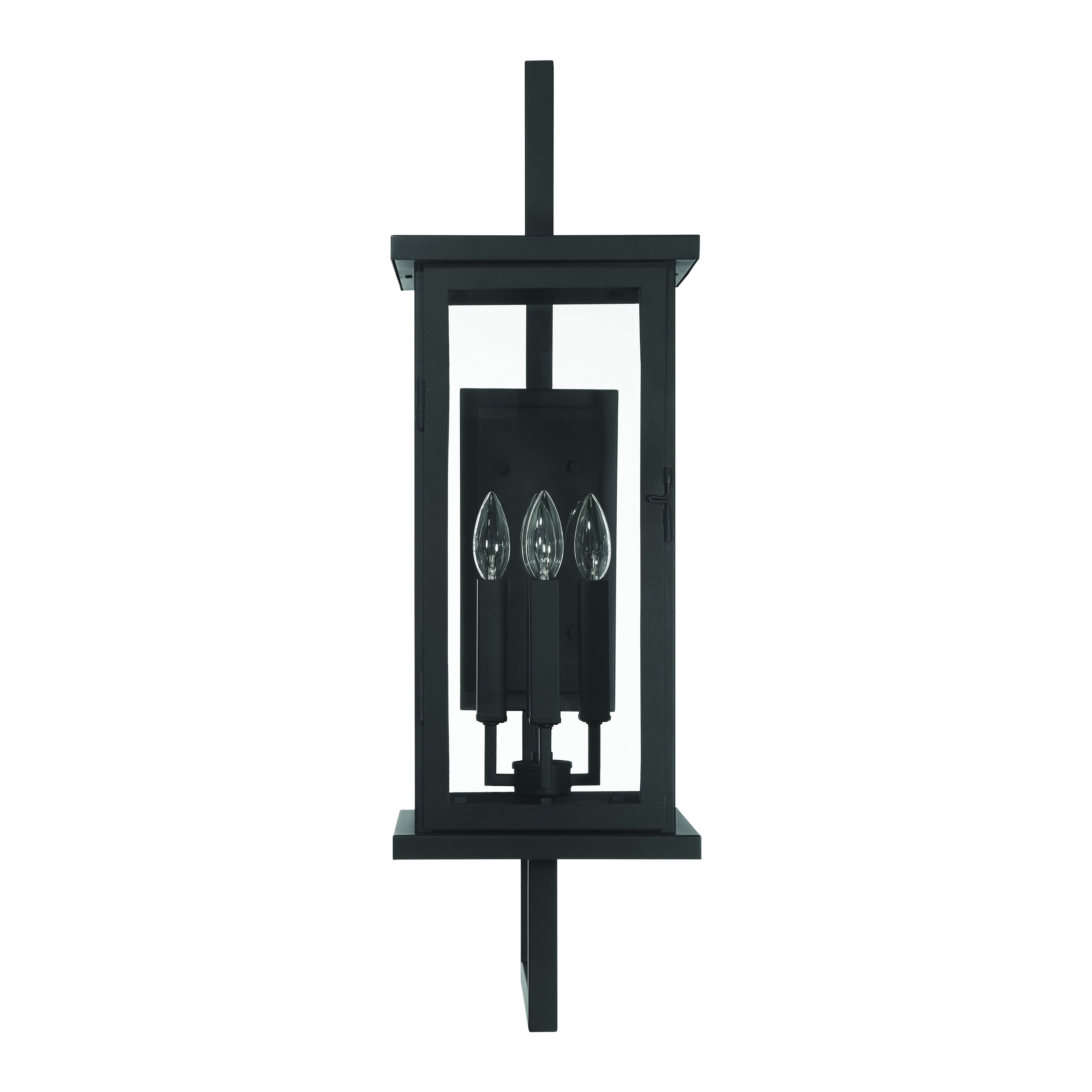 Jordan 4 Light 32.5 inch Textured Black Outdoor Wall Lantern