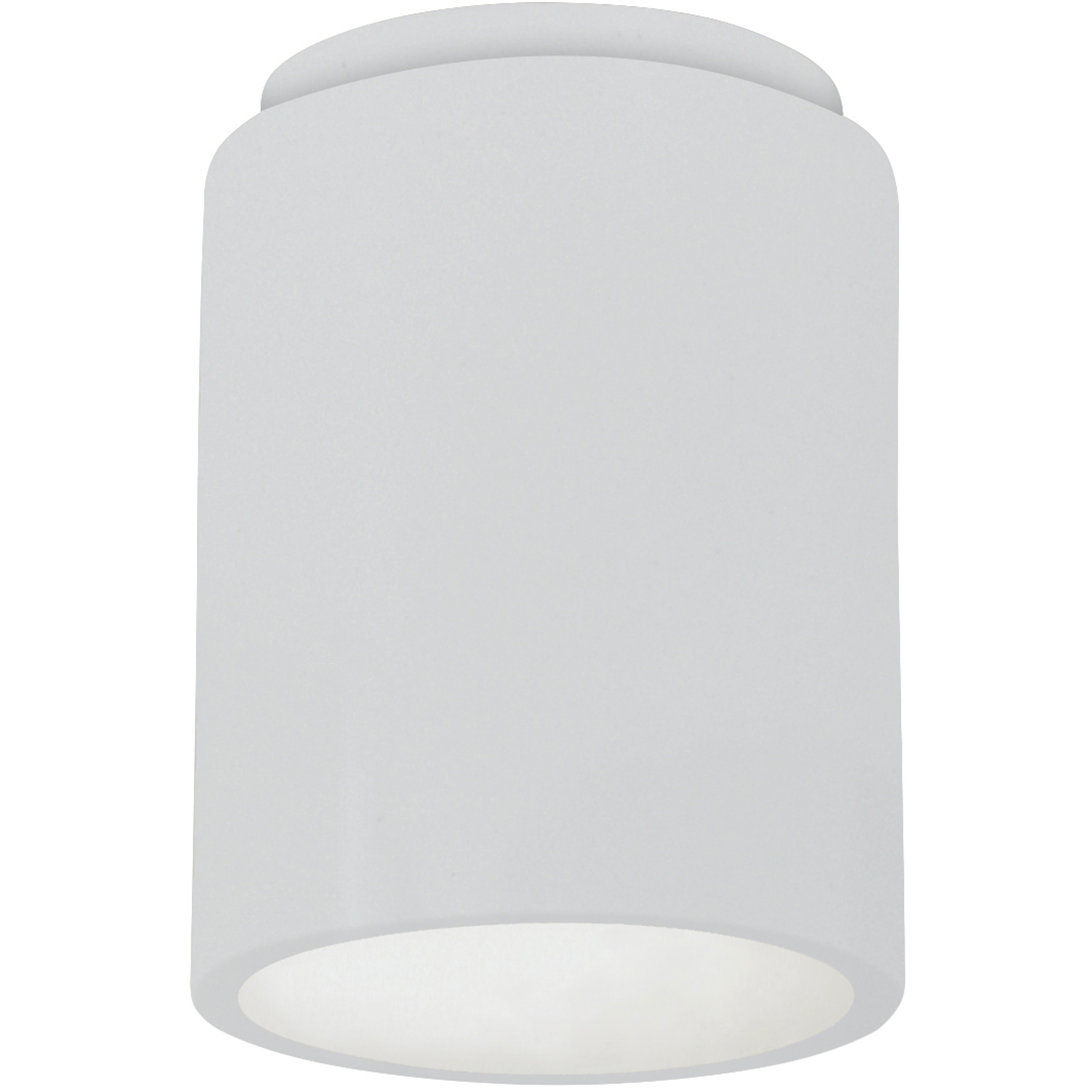 Radiance Cylinder LED 6.5 inch Gloss White Outdoor Flush-Mount