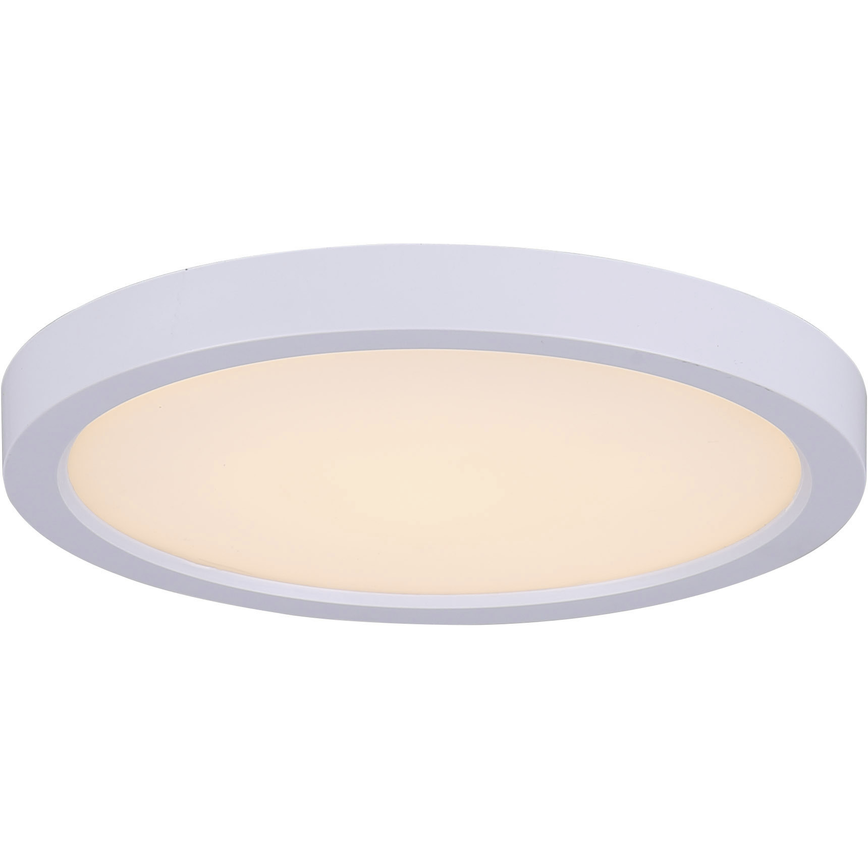 Low Profile LED 6 inch White Disk Light