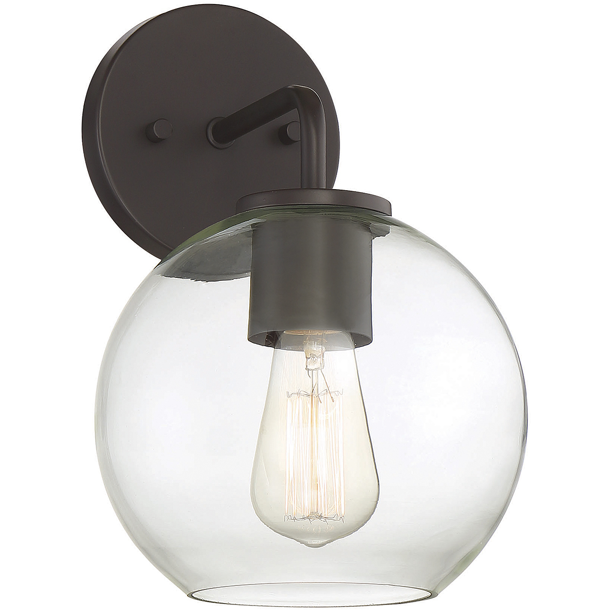 Farmhouse Outdoor Wall Lantern in Oil Rubbed Bronze