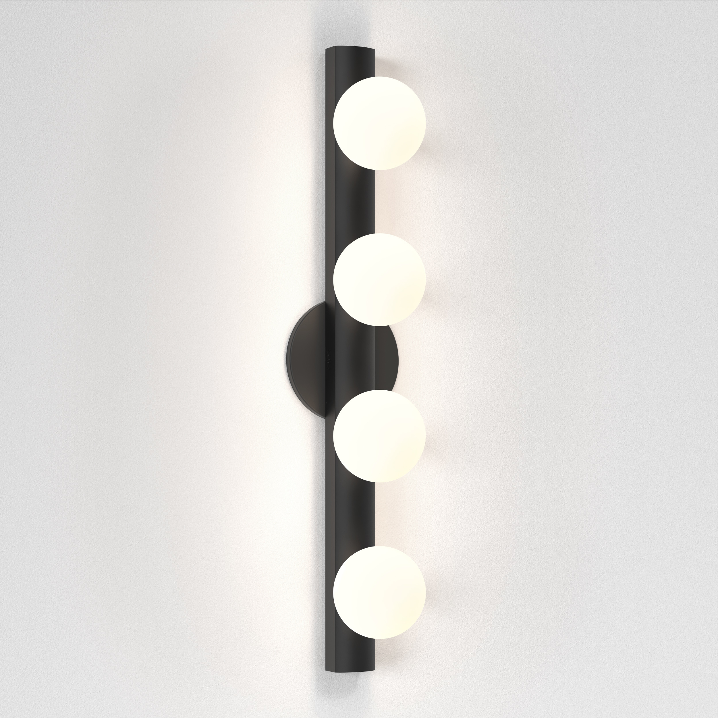 Cabaret 4 Light 21.65 inch Matte Black Bathroom Wall Light