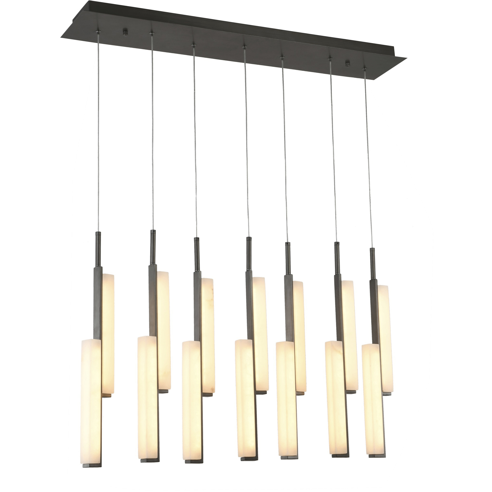 Lumina LED 45 inch Forged Bronze Linear Pendant Ceiling Light