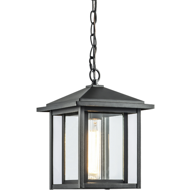 Caldwell 1 Light 12 inch Matte Black Outdoor Wall Light