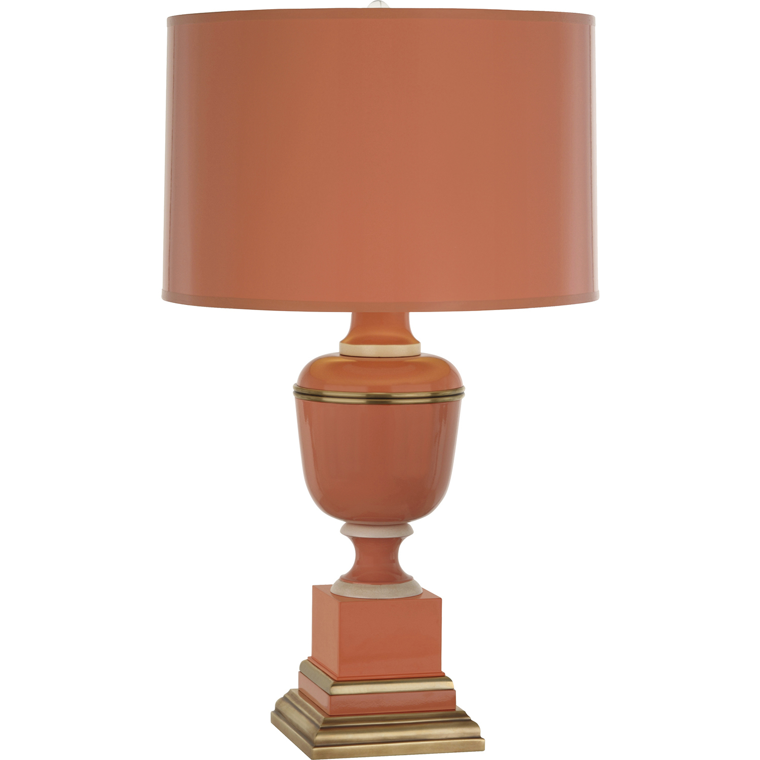 Annika 29.5 inch 150 watt Tangerine Table Lamp Portable Light in Tangerine With Matte Gold