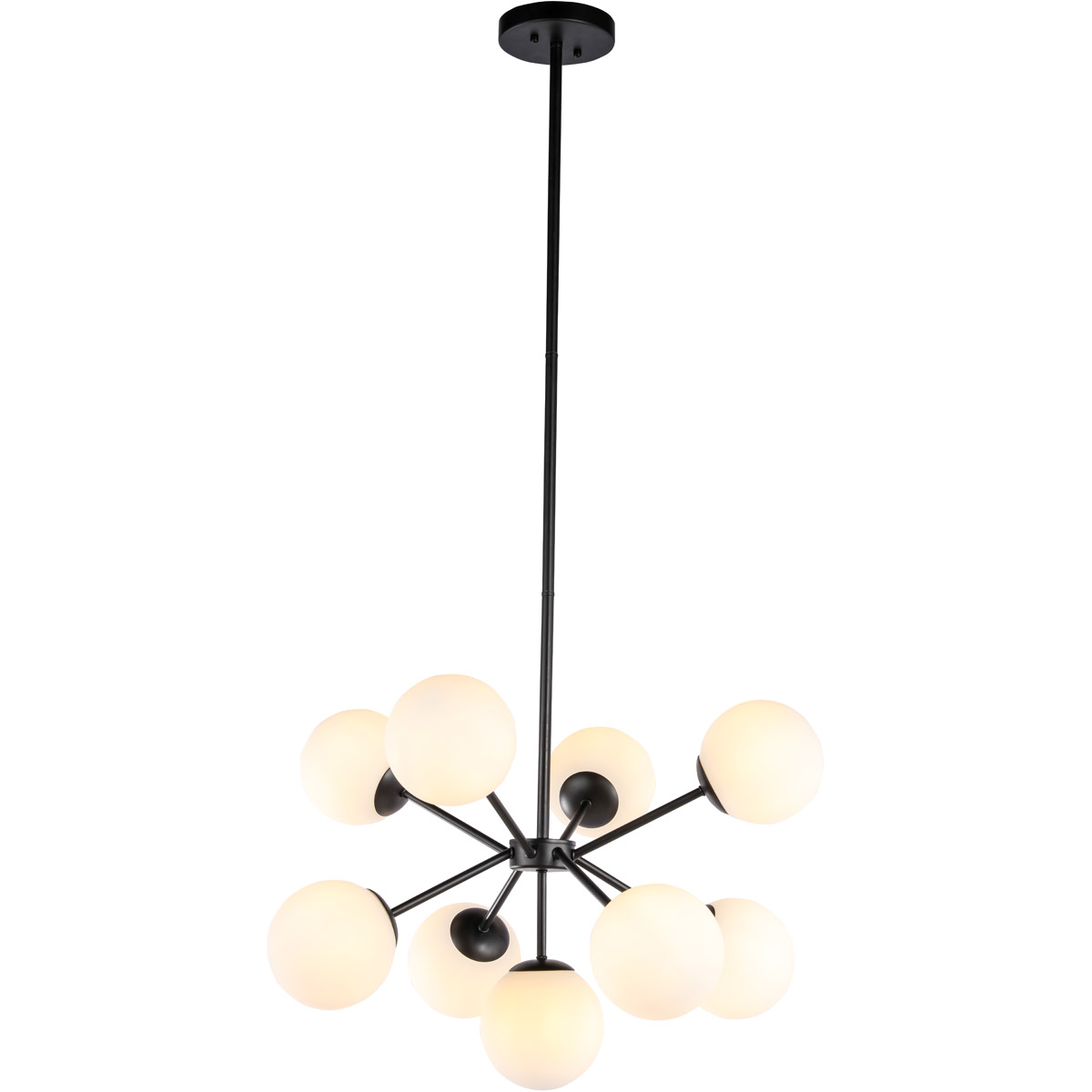 Burnside 9 Light 26.4 inch Black Pendant Ceiling Light