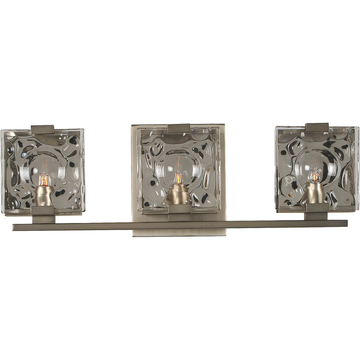 Norwalk 3 Light 18.5 inch Satin Nickel Vanity Light Wall Light