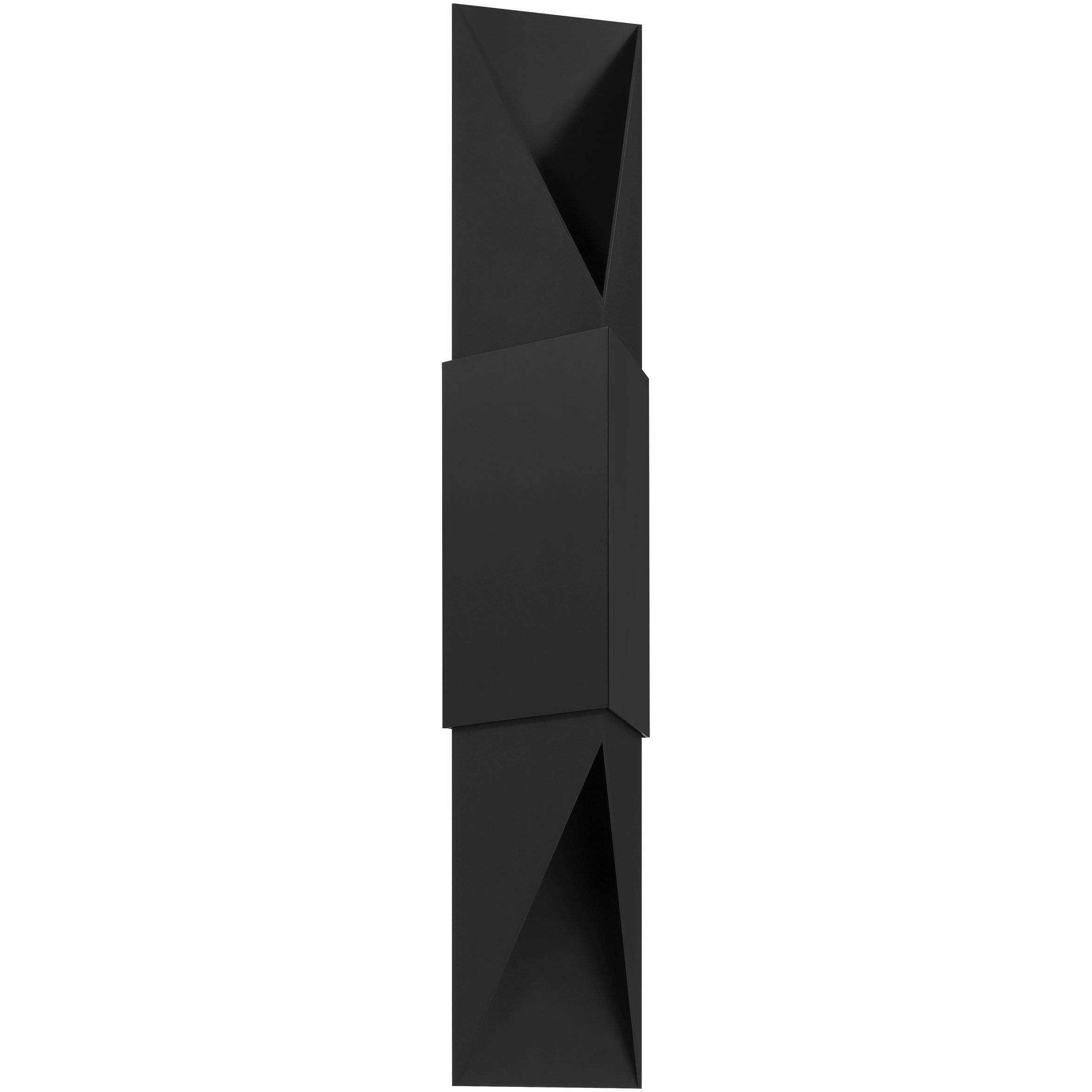 Brera 2 Light 30 inch Matte Black Exterior Wall Sconce