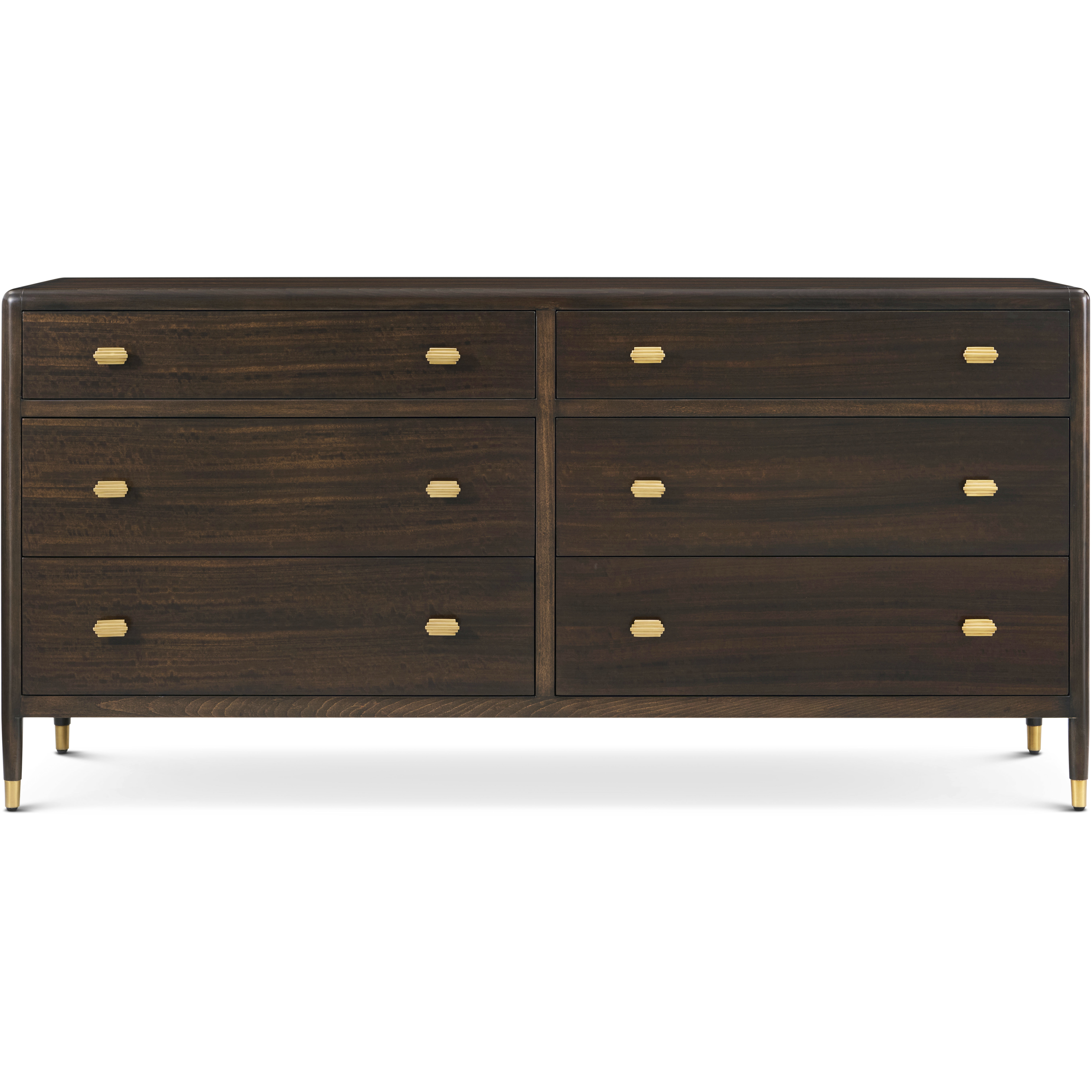 Berkeley Fumed Drawer Dresser, Wooden, 6-Drawer, Spencer Green Park
