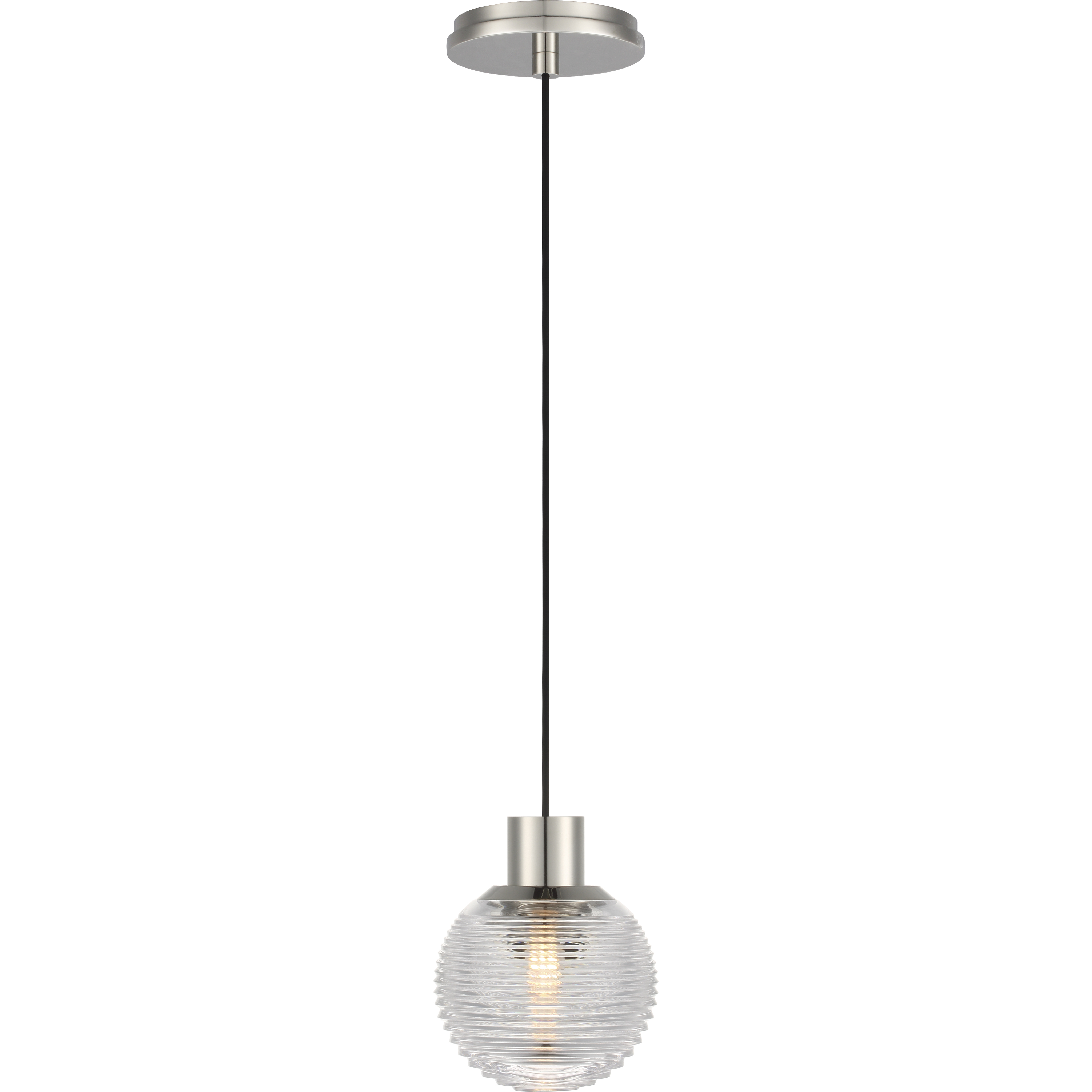 Waterford Circon LED 5 inch Polished Nickel Mini Pendant Ceiling Light