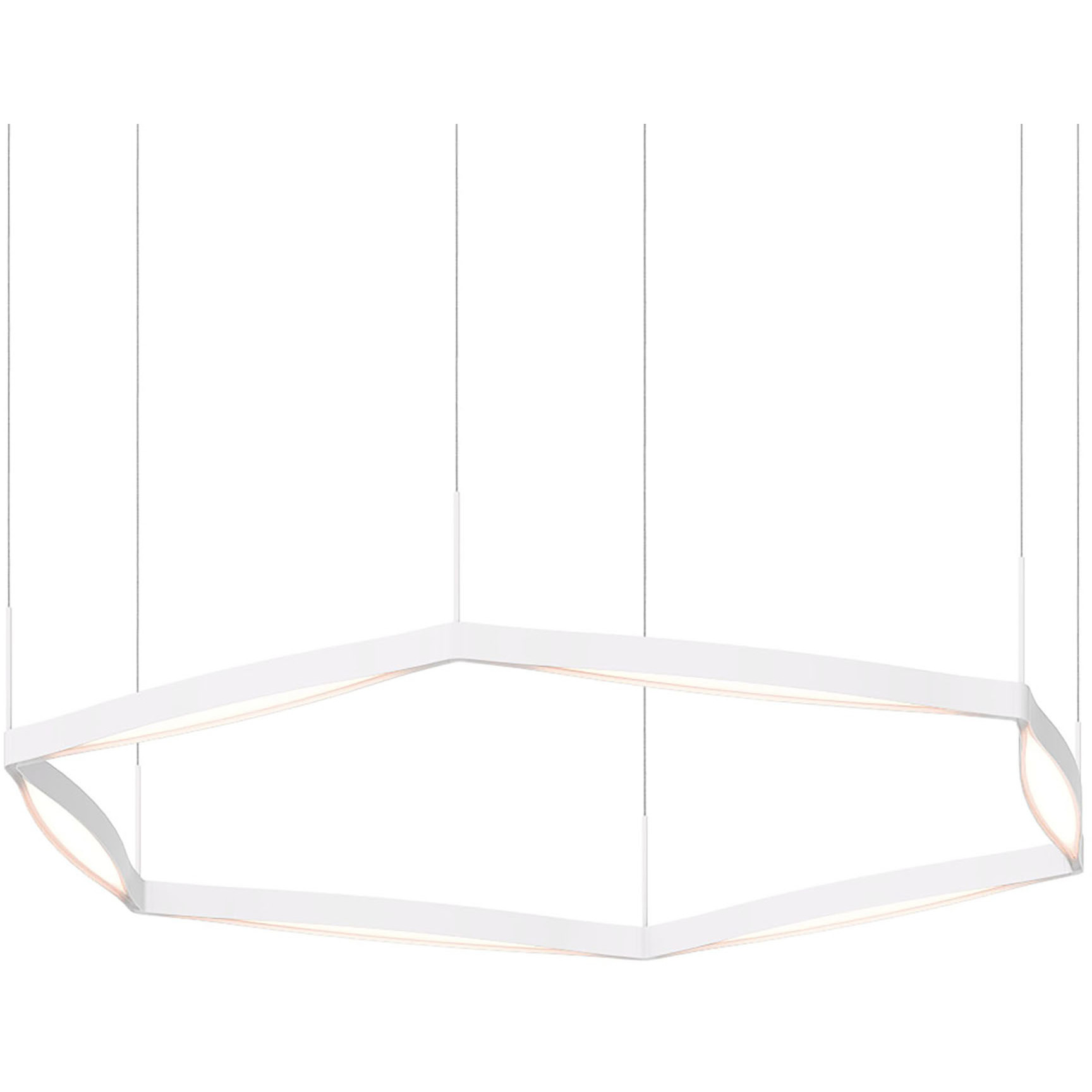 Ola LED 54 inch Satin White Pendant Ceiling Light