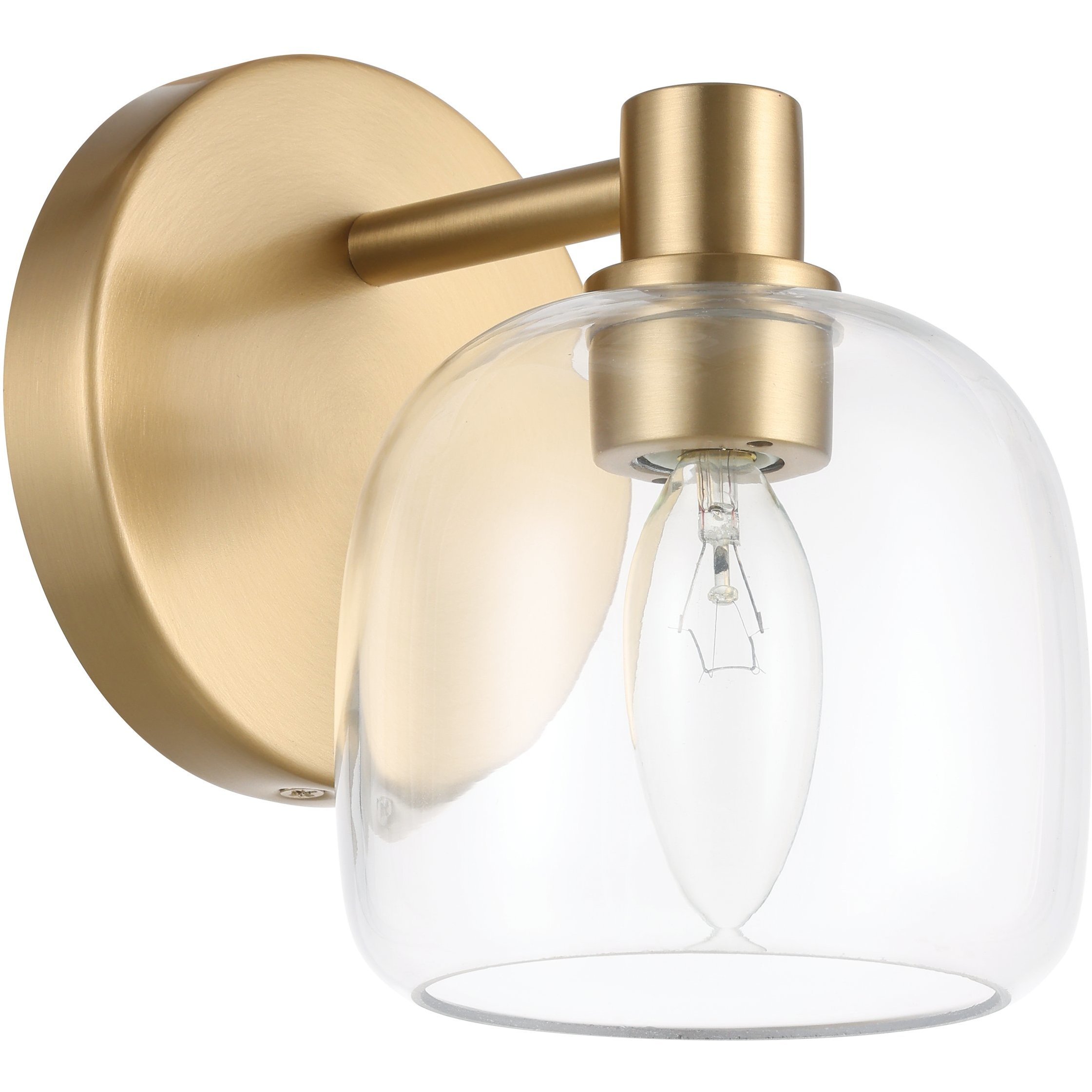Valentina 1 Light 6.25 inch Champagne Gold Vanity Light Wall Light