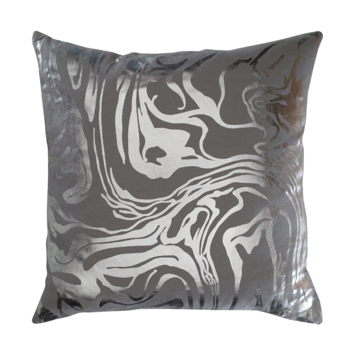 Crescent 22 X 22 inch Medium Gray Pillow Kit, Square