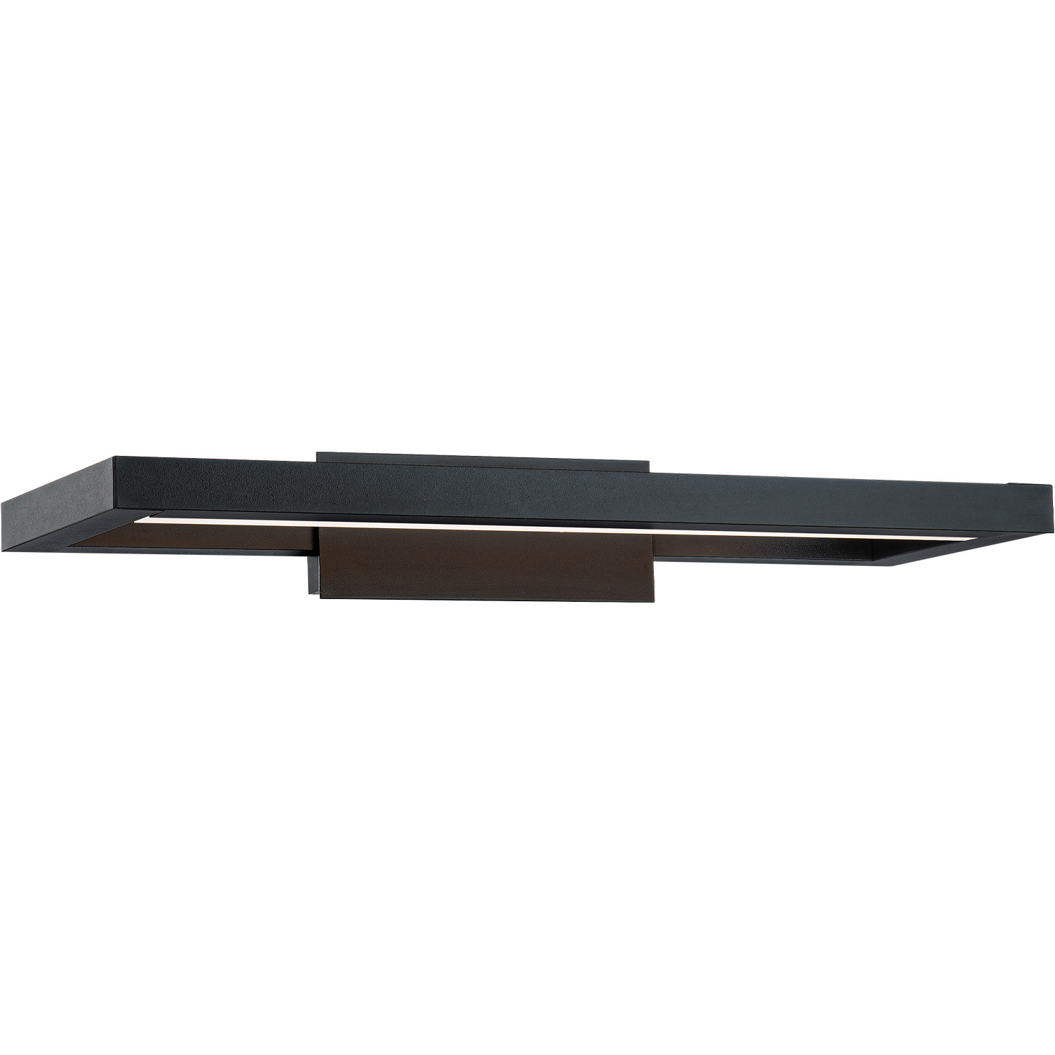 View LED 20 inch Black Bath Vanity & Wall Light in 3000K, dweLED