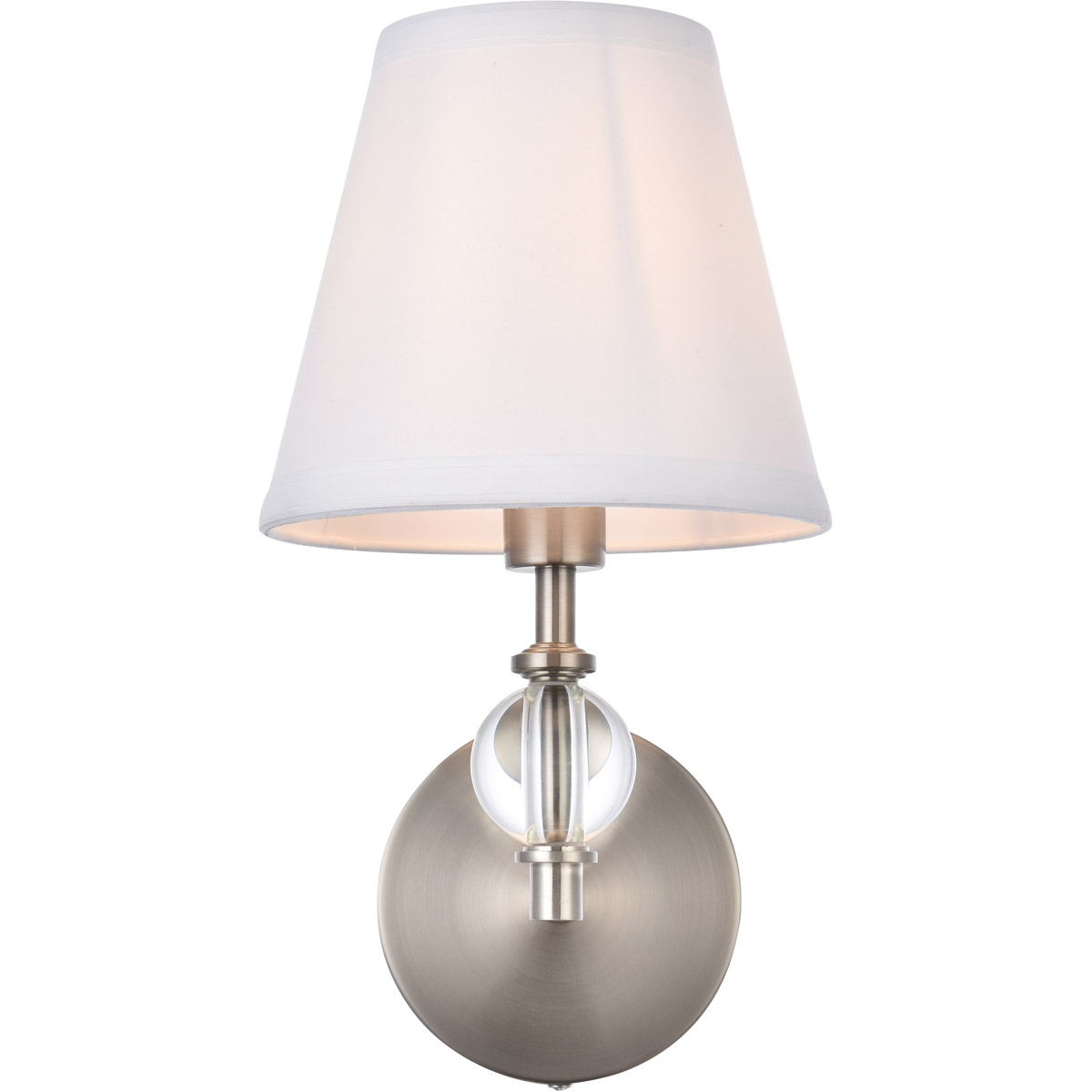 Bethany 1 Light 8.5 inch Stain Nickel Bath Sconce Wall Light in Satin Nickel