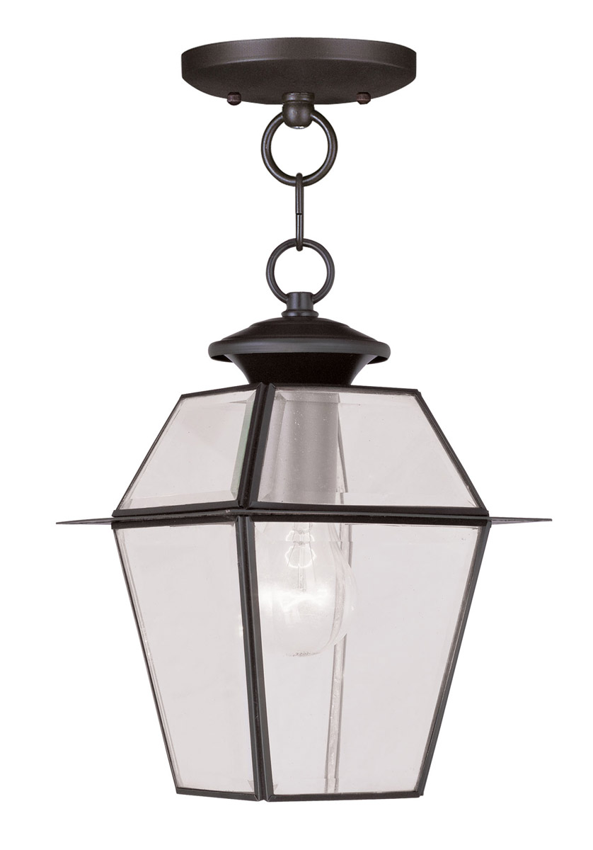 Westover 1 Light 7.5 inch Bronze Outdoor Pendant Lantern