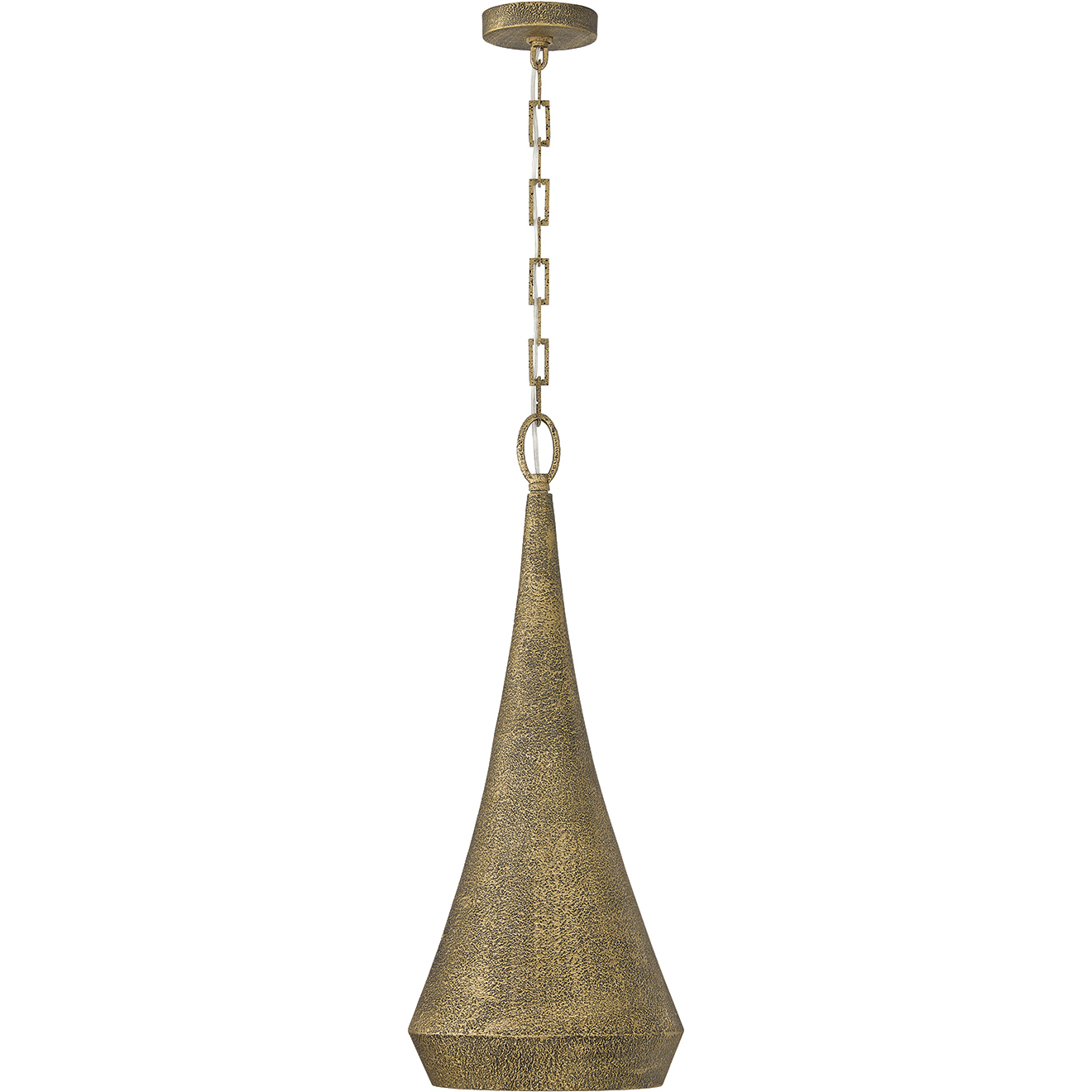 Savari 1 Light 11.75 inch Artisan Gold Pendant Ceiling Light